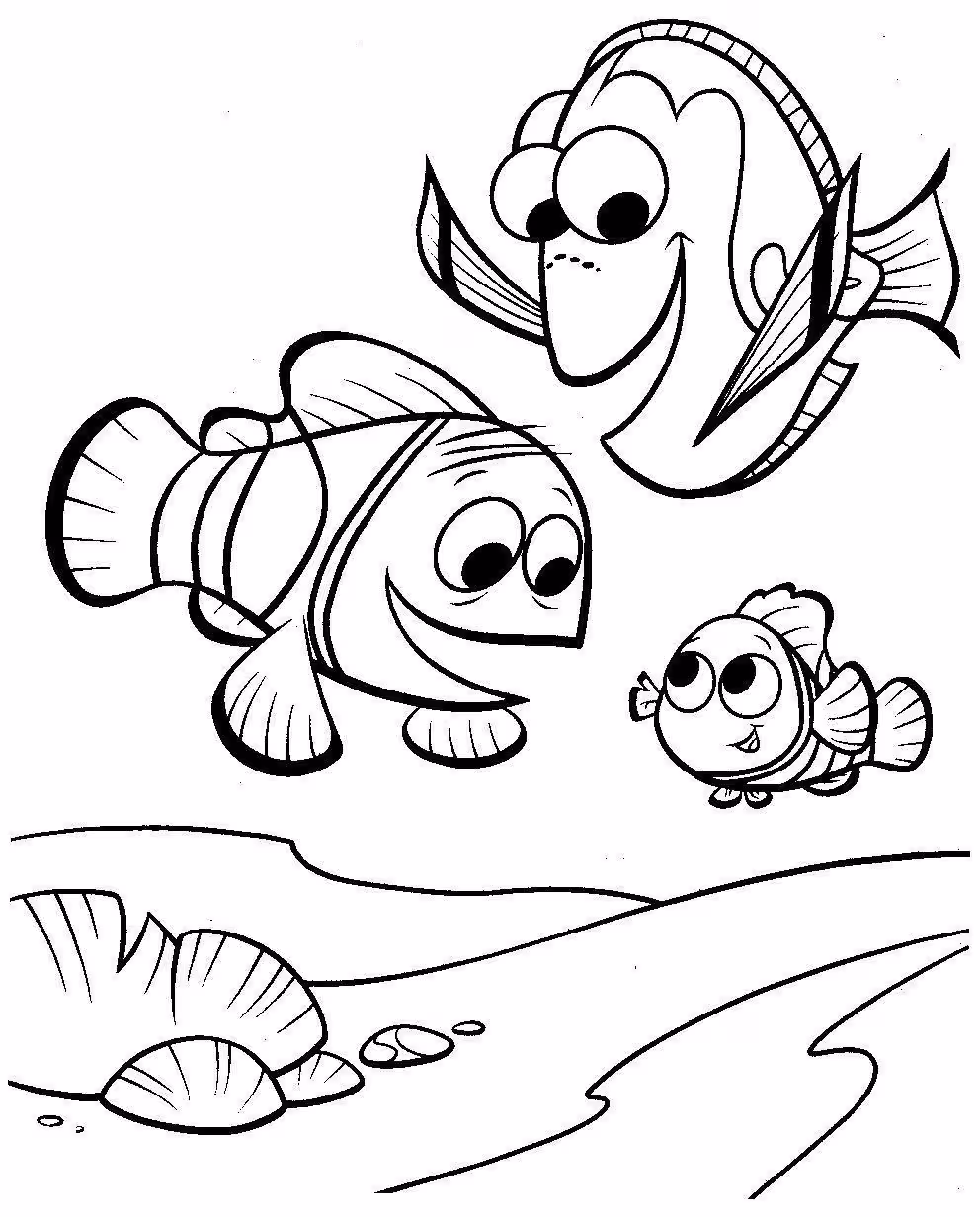 Procurando nemo imprimir08 para colorir — desenho para imprimir