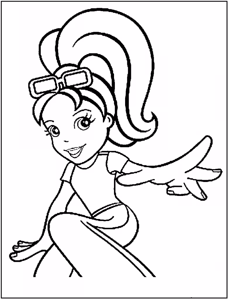 Polly pocket para colorir — desenho para imprimir