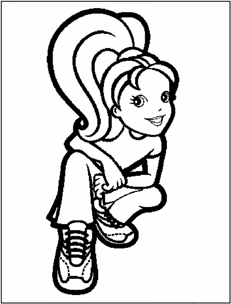 Polly pocket para colorir — desenho para imprimir