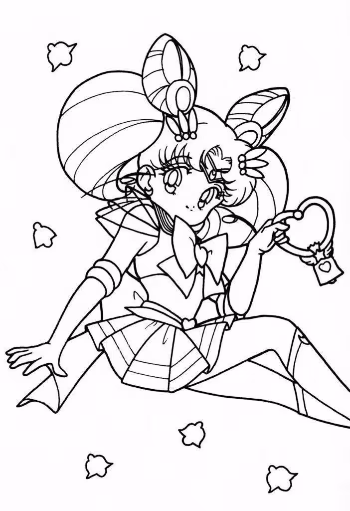 Sailor moon para colorir — desenho para imprimir