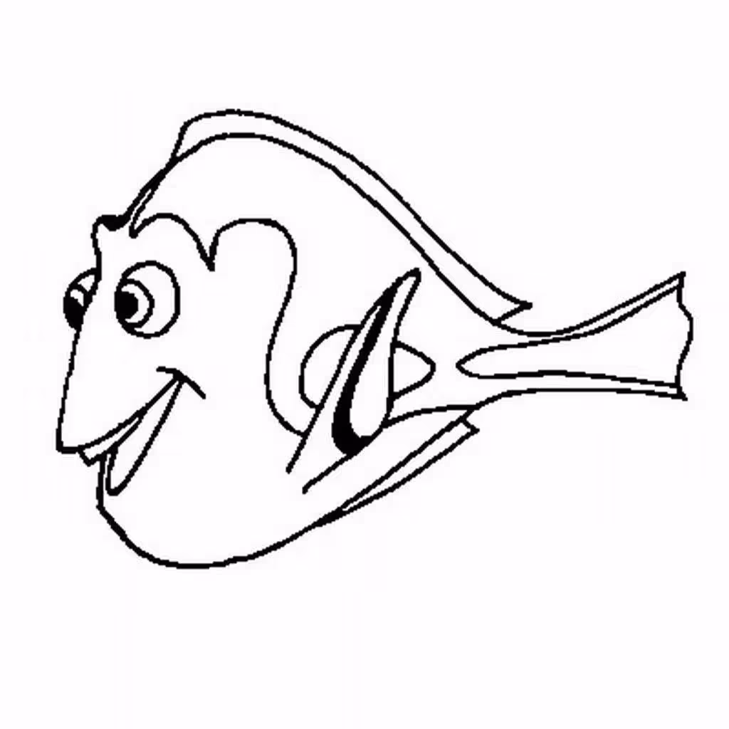 Procurando nemo para colorir — desenho para imprimir