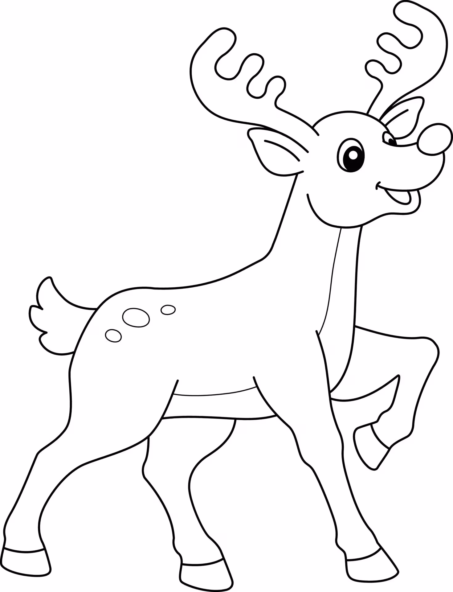 Rena para colorir — desenho para imprimir