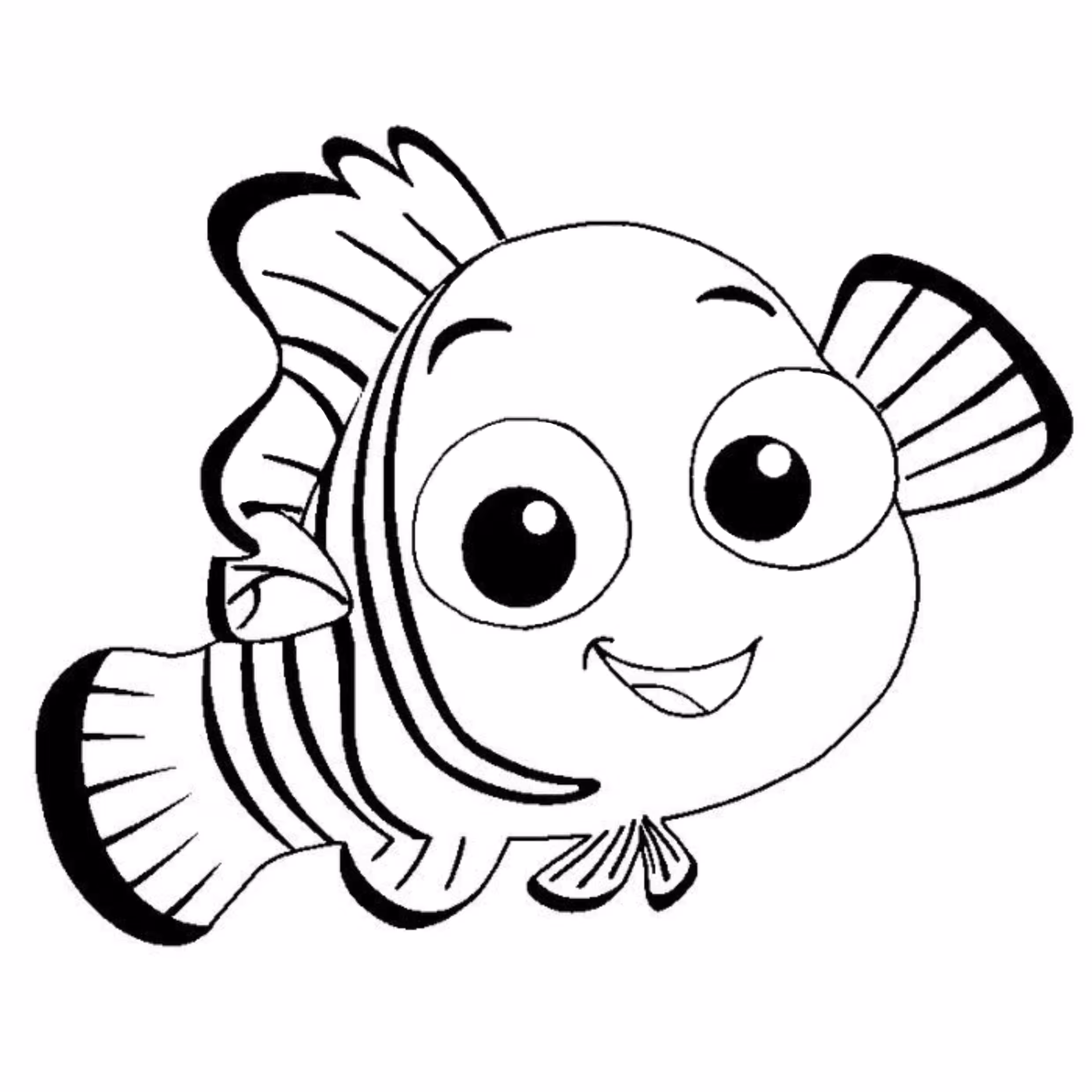 Procurando nemo para colorir — desenho para imprimir