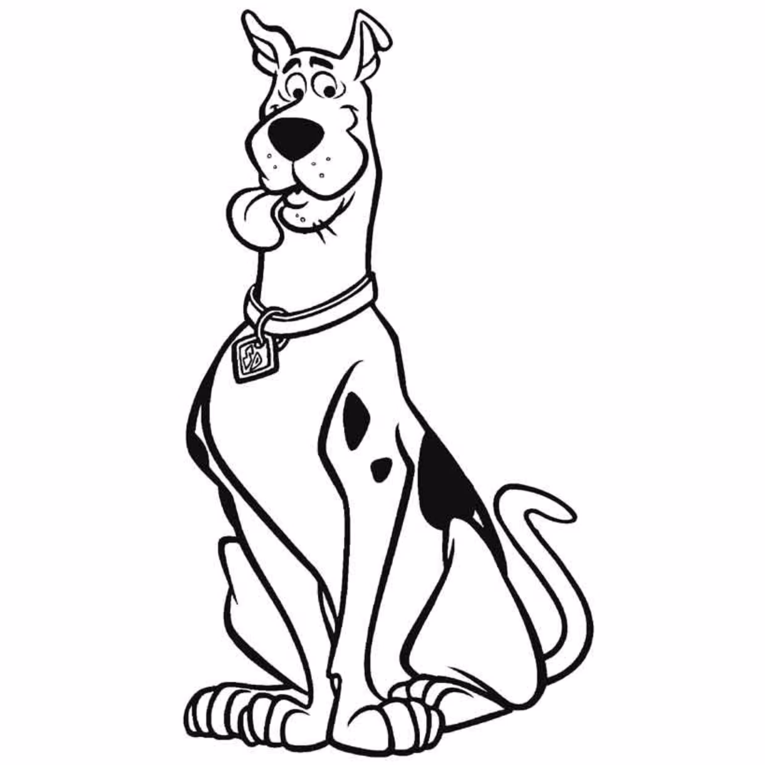 Scooby doo para colorir — desenho para imprimir