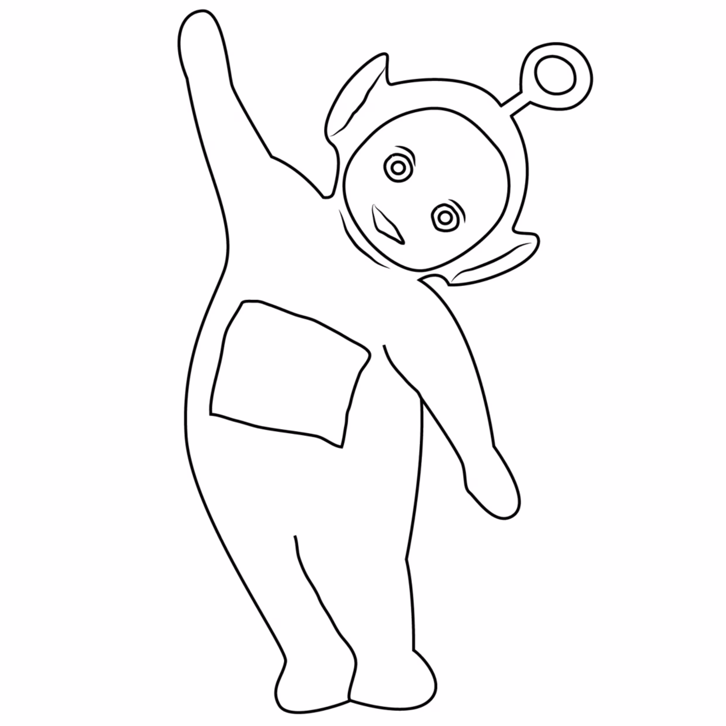 Teletubbies para colorir — desenho para imprimir