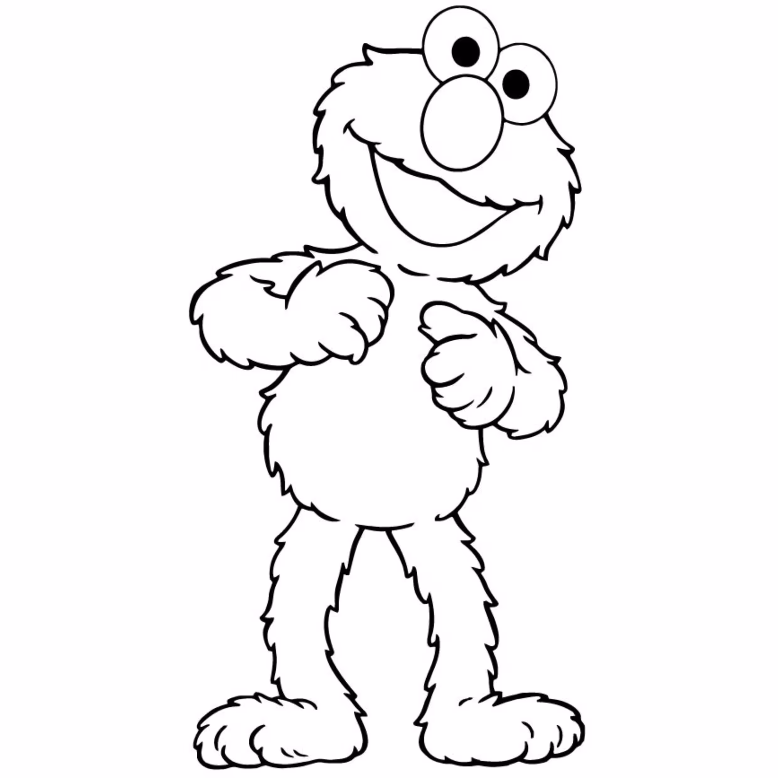 Vila sesamo para colorir — desenho para imprimir