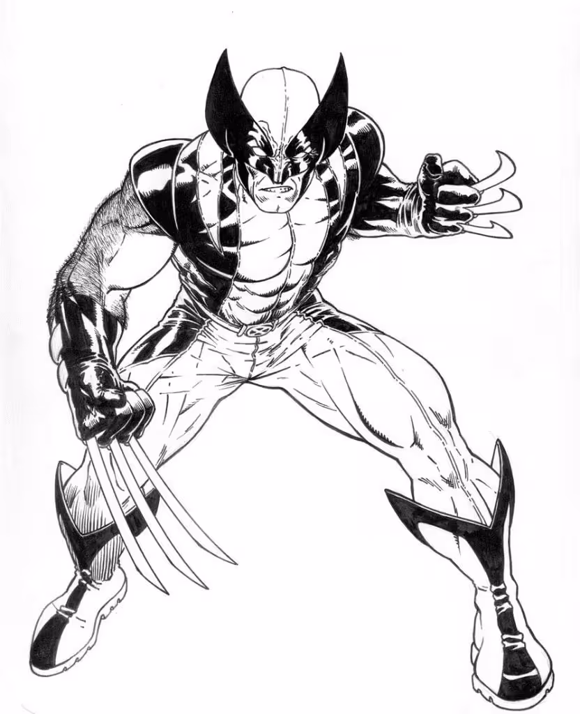 Wolverine para colorir — desenho para imprimir