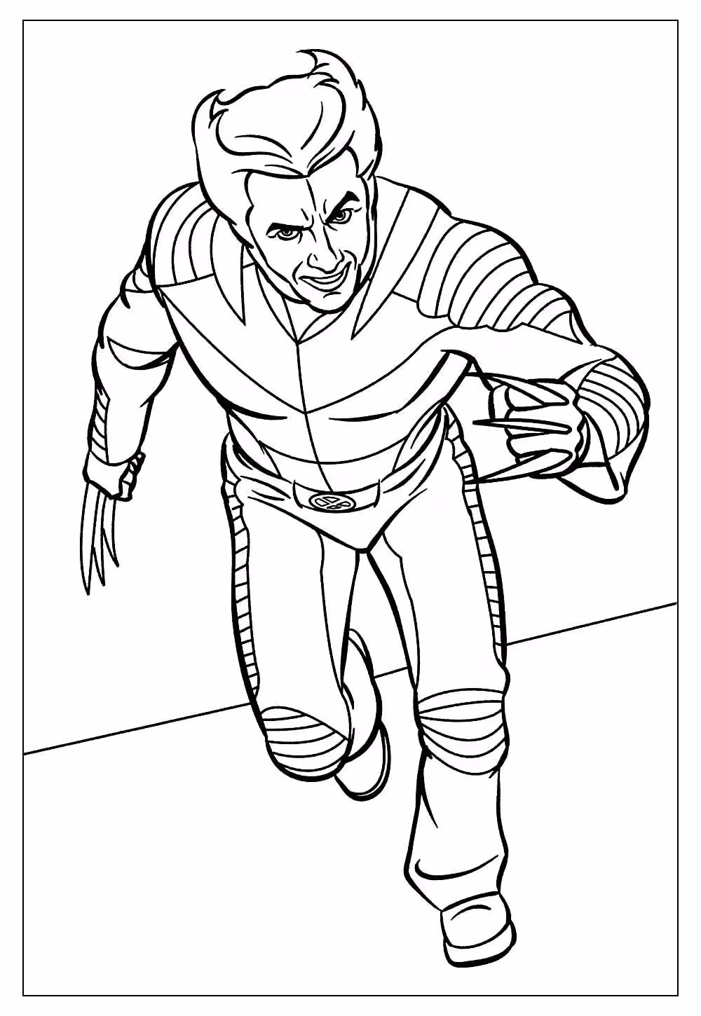 Wolverine para colorir — desenho para imprimir