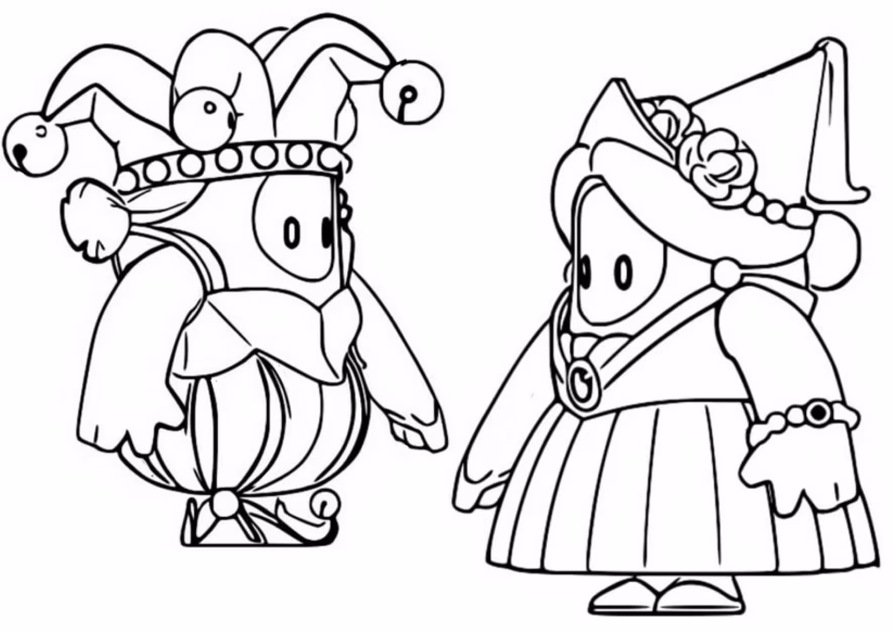 Stumble guys para colorir — desenho para imprimir