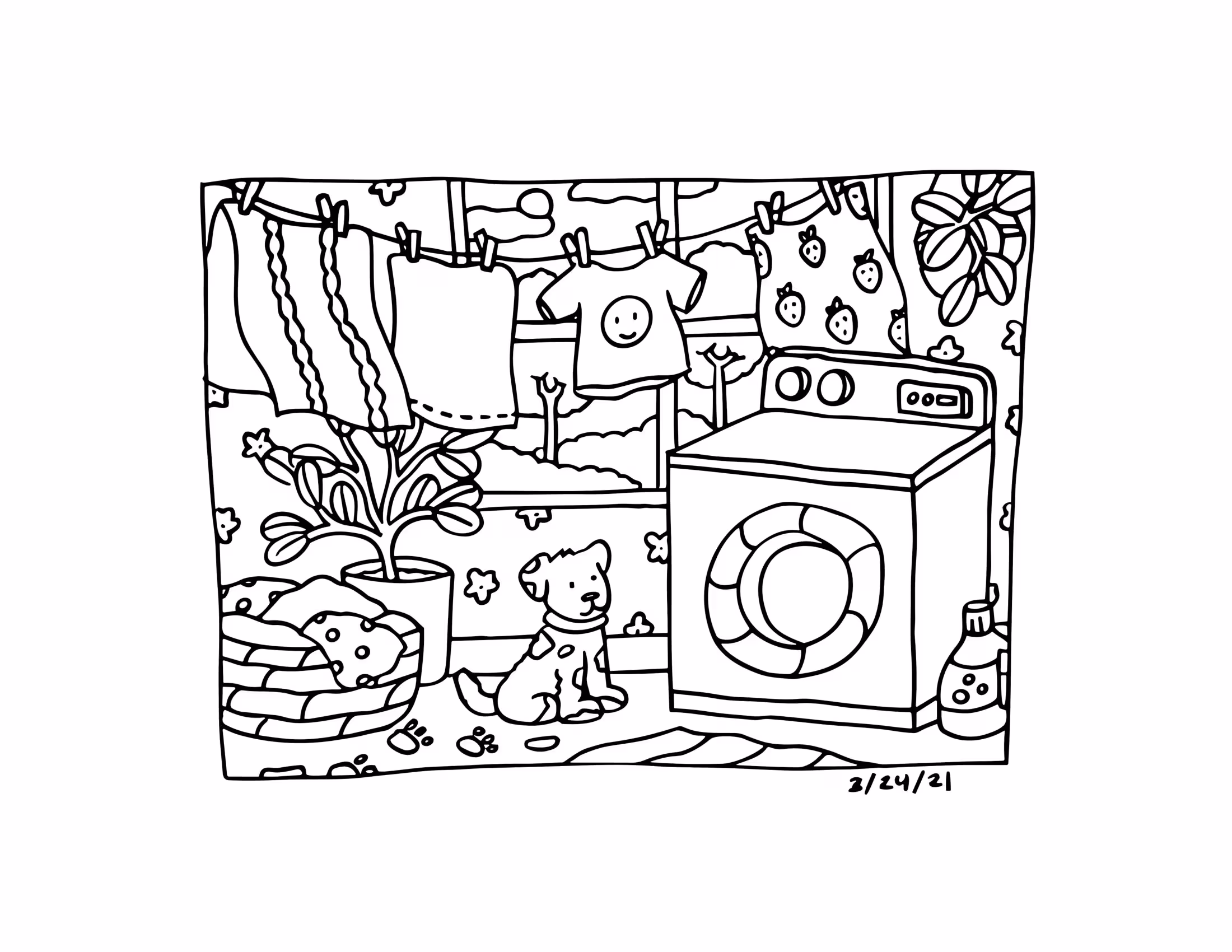 Boobie goods coloring book para colorir — desenho para imprimir