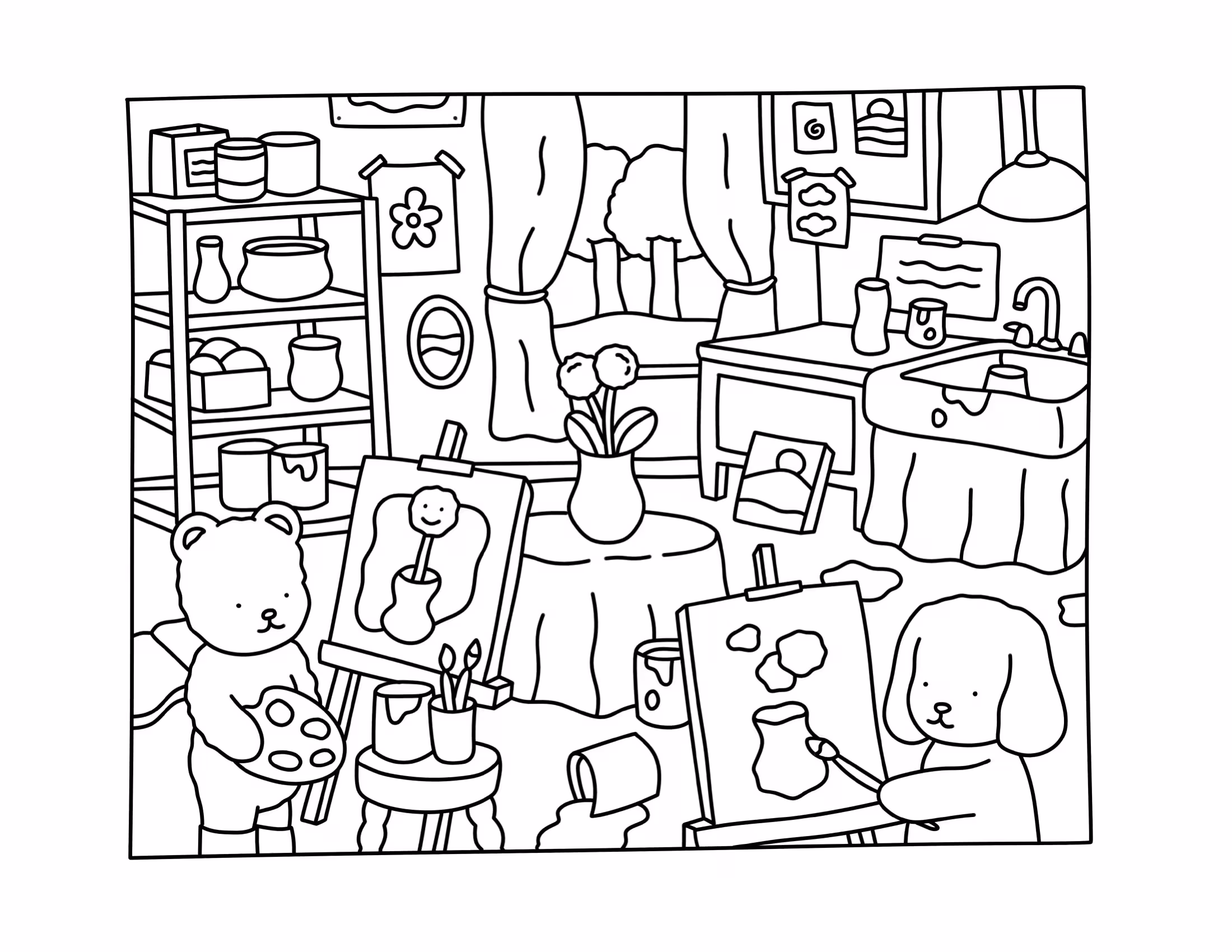 Boobie goods coloring book para colorir — desenho para imprimir