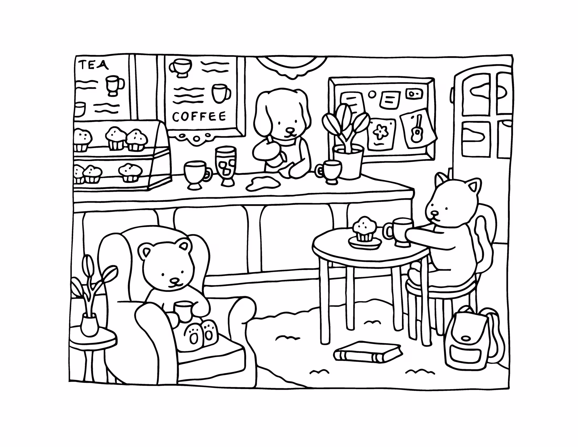 Boobie goods coloring book para colorir — desenho para imprimir