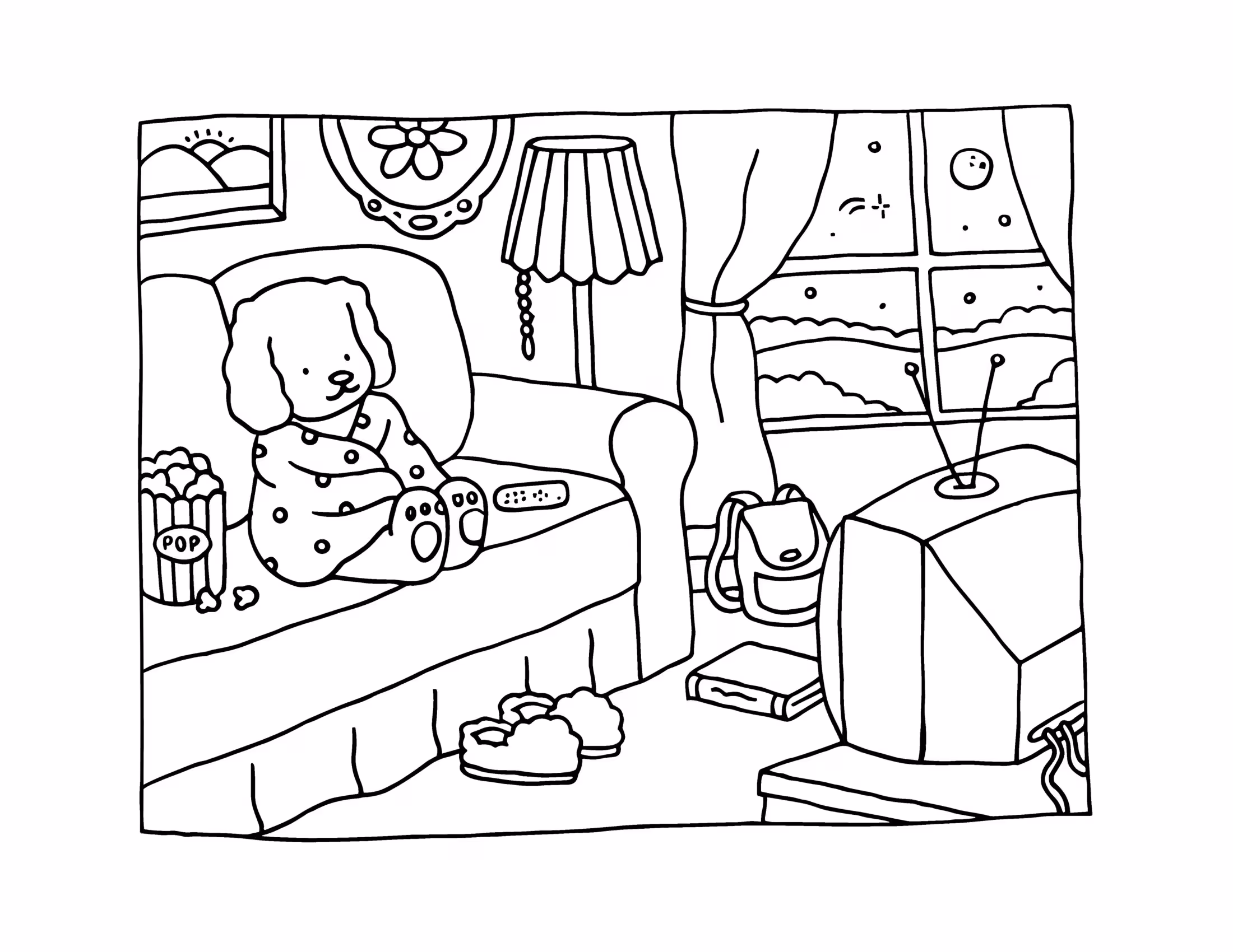 Boobie goods coloring book para colorir — desenho para imprimir
