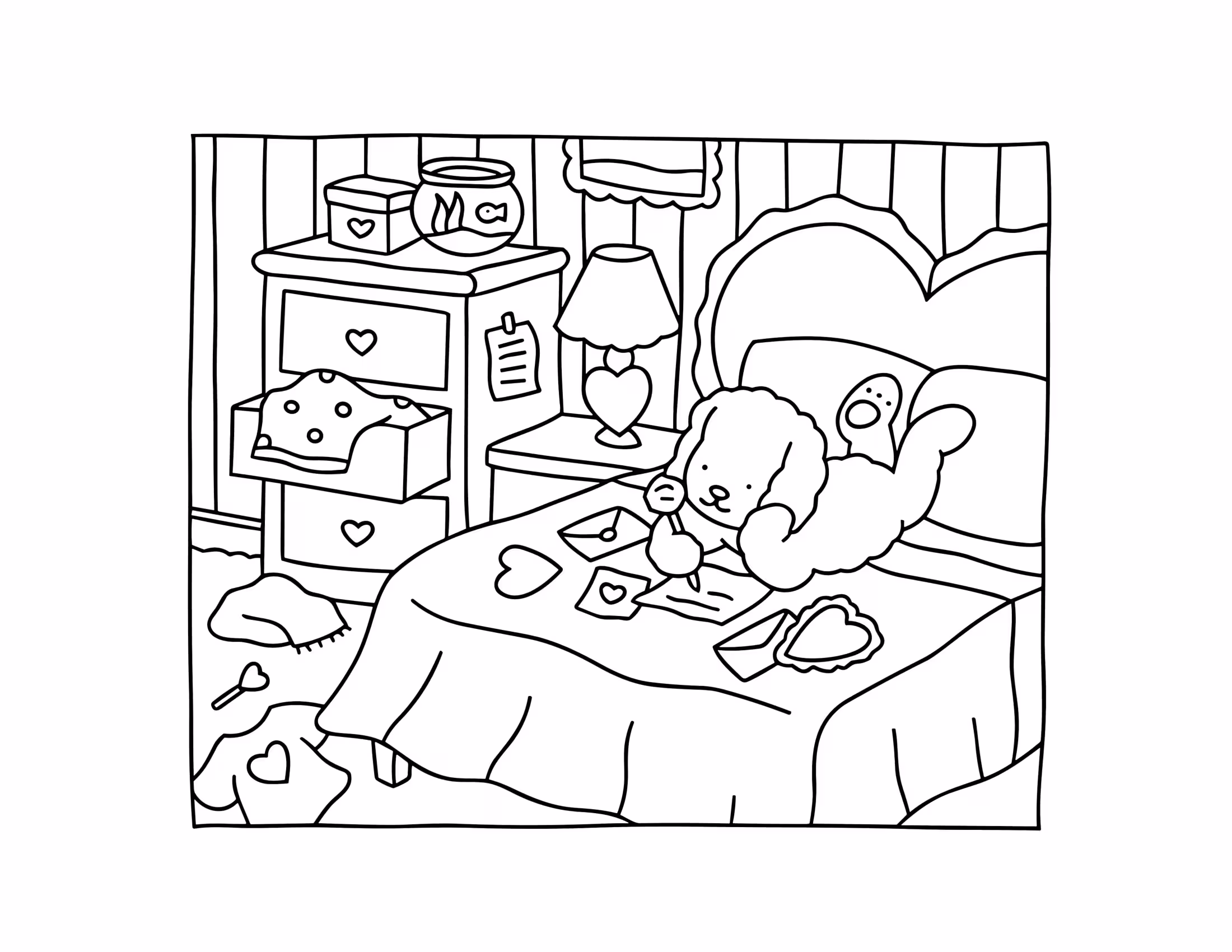 Boobie goods coloring book para colorir — desenho para imprimir