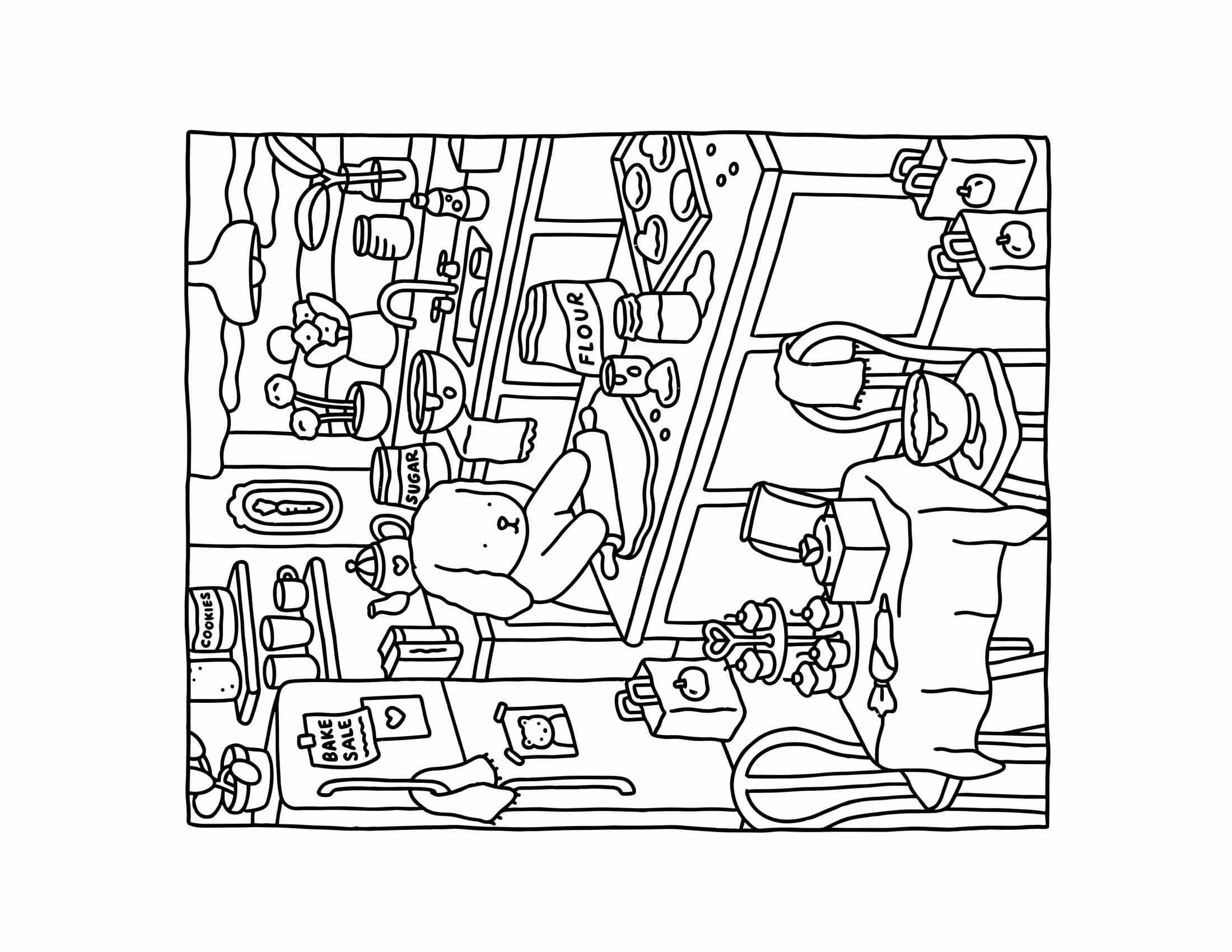 Boobie goods coloring book para colorir — desenho para imprimir