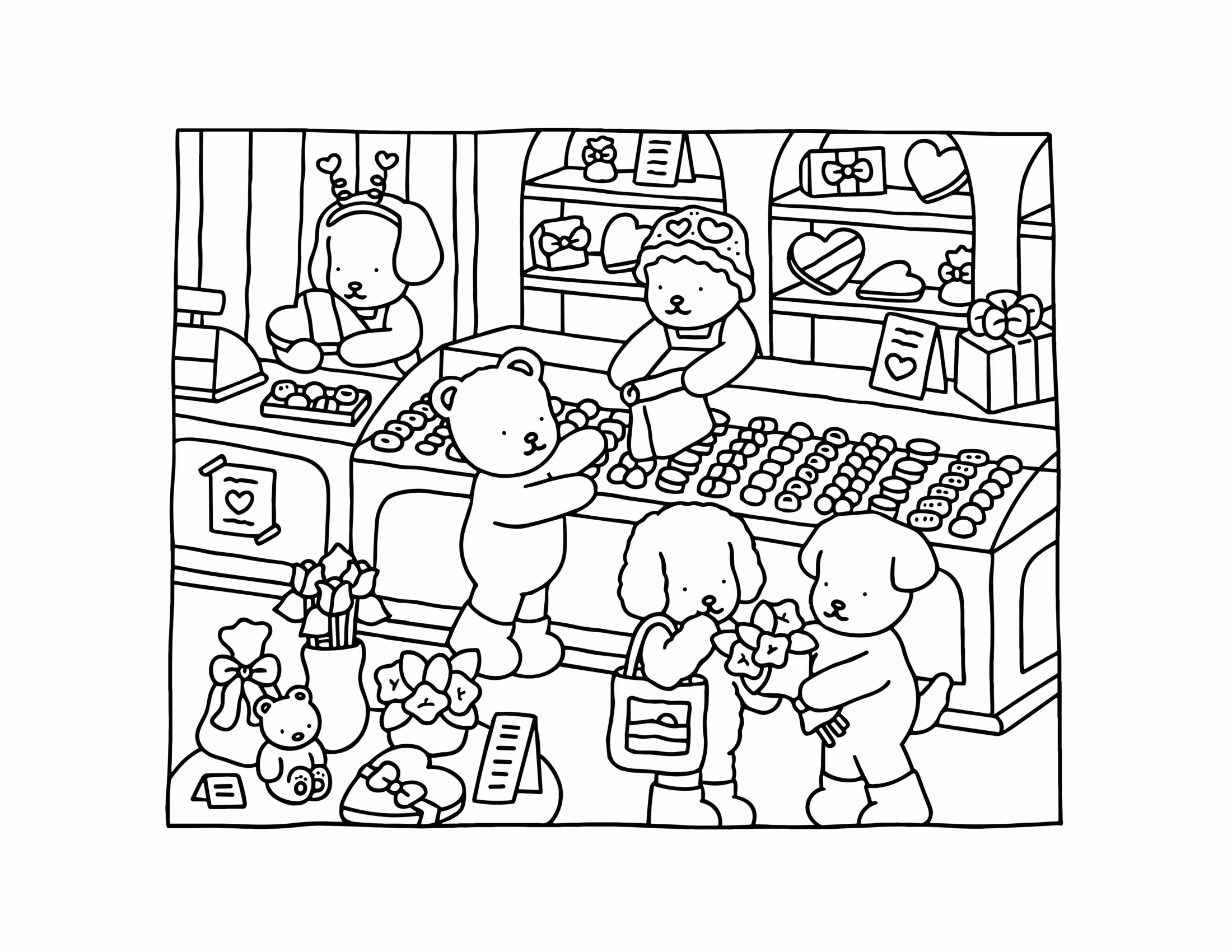 Boobie goods coloring book para colorir — desenho para imprimir