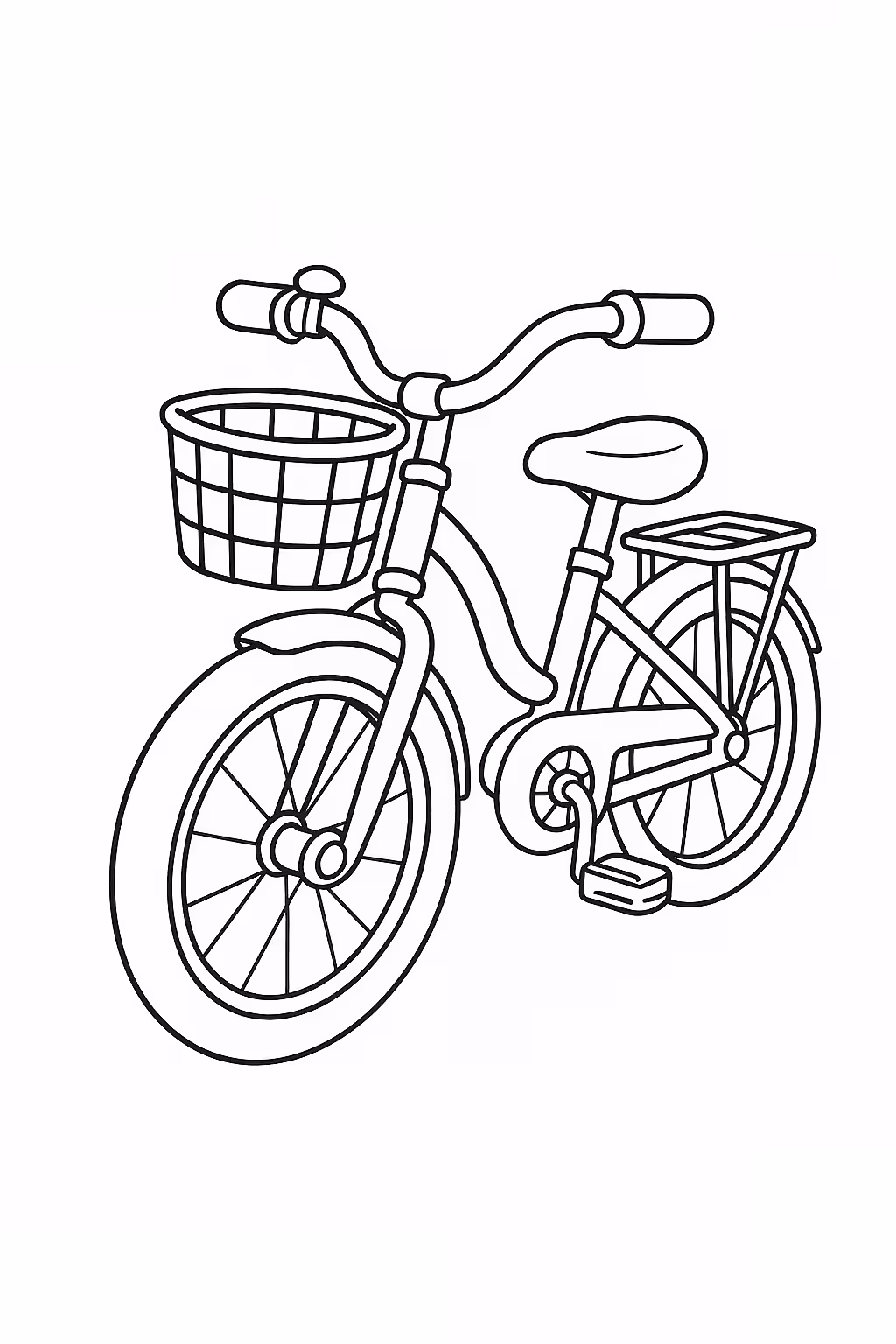 Bicicleta coloror para colorir — desenho para imprimir