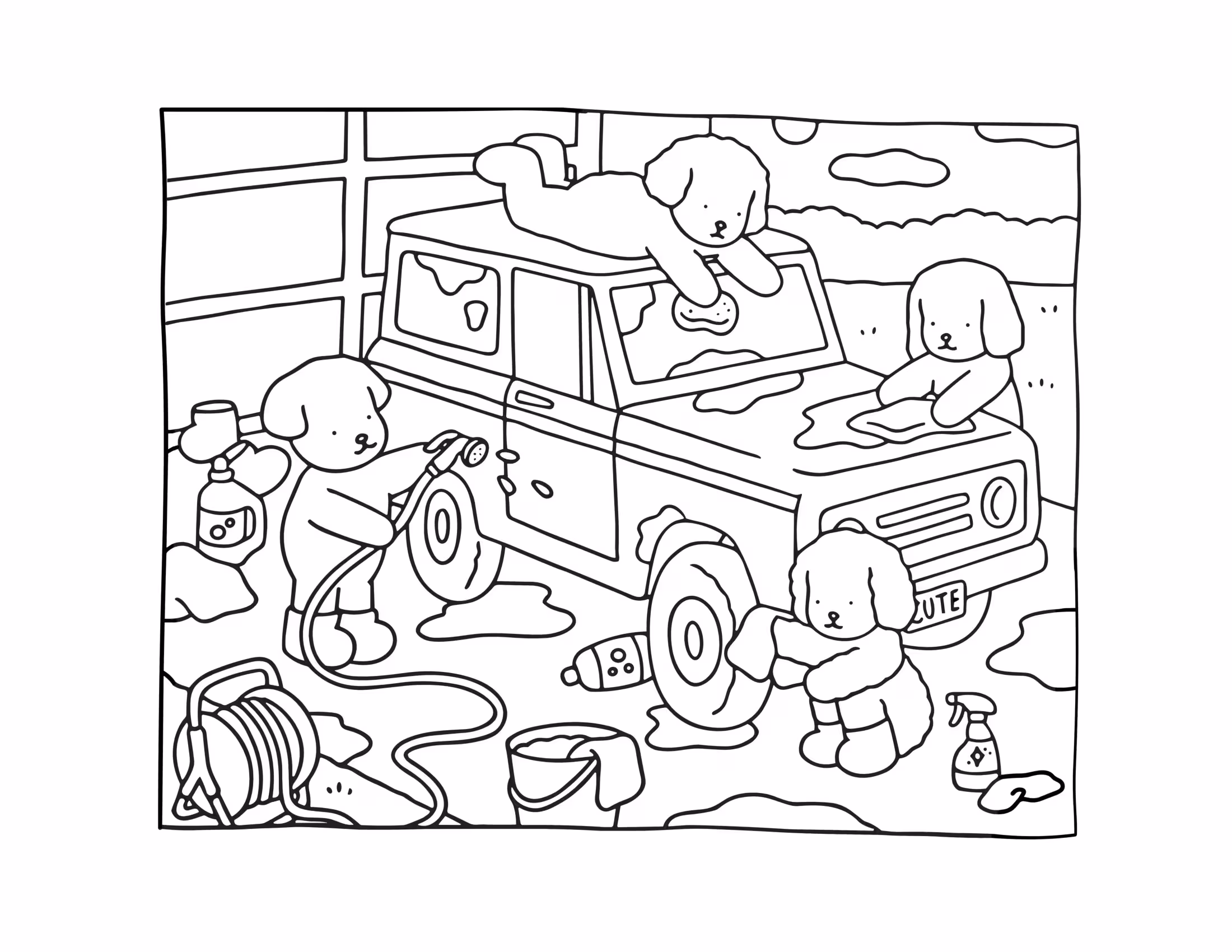 Boobie goods coloring book para colorir — desenho para imprimir
