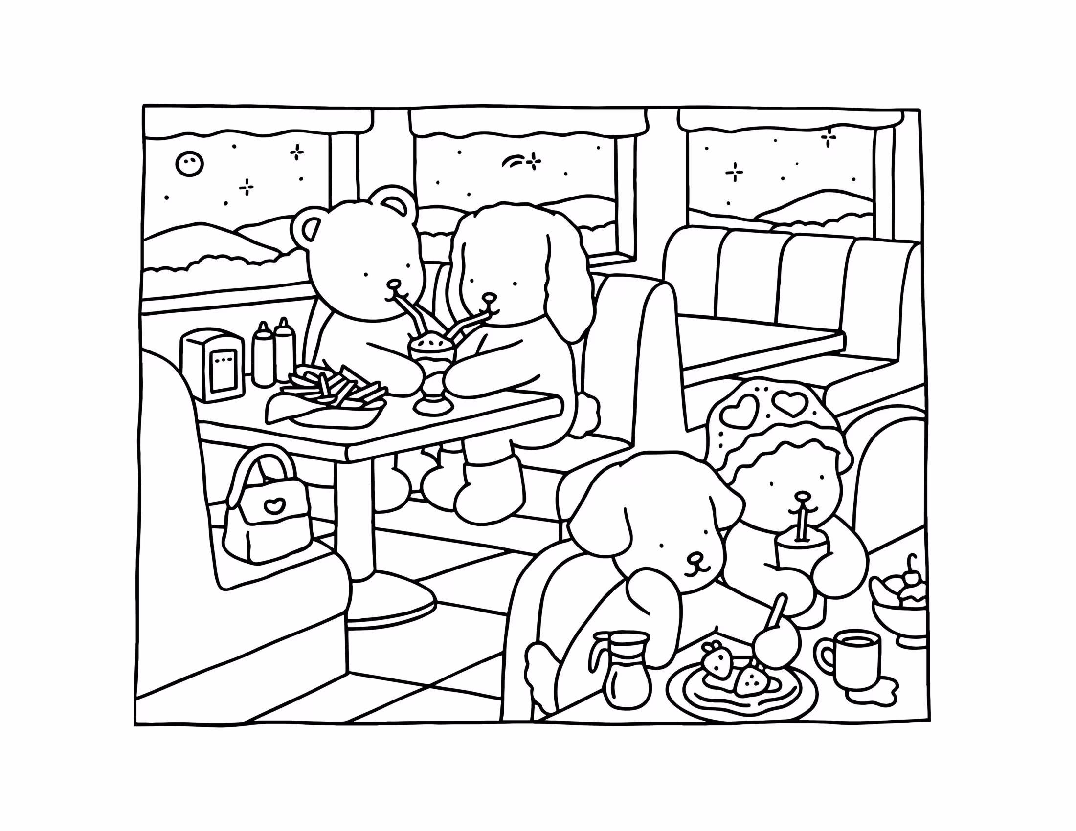 Boobie goods coloring book para colorir — desenho para imprimir