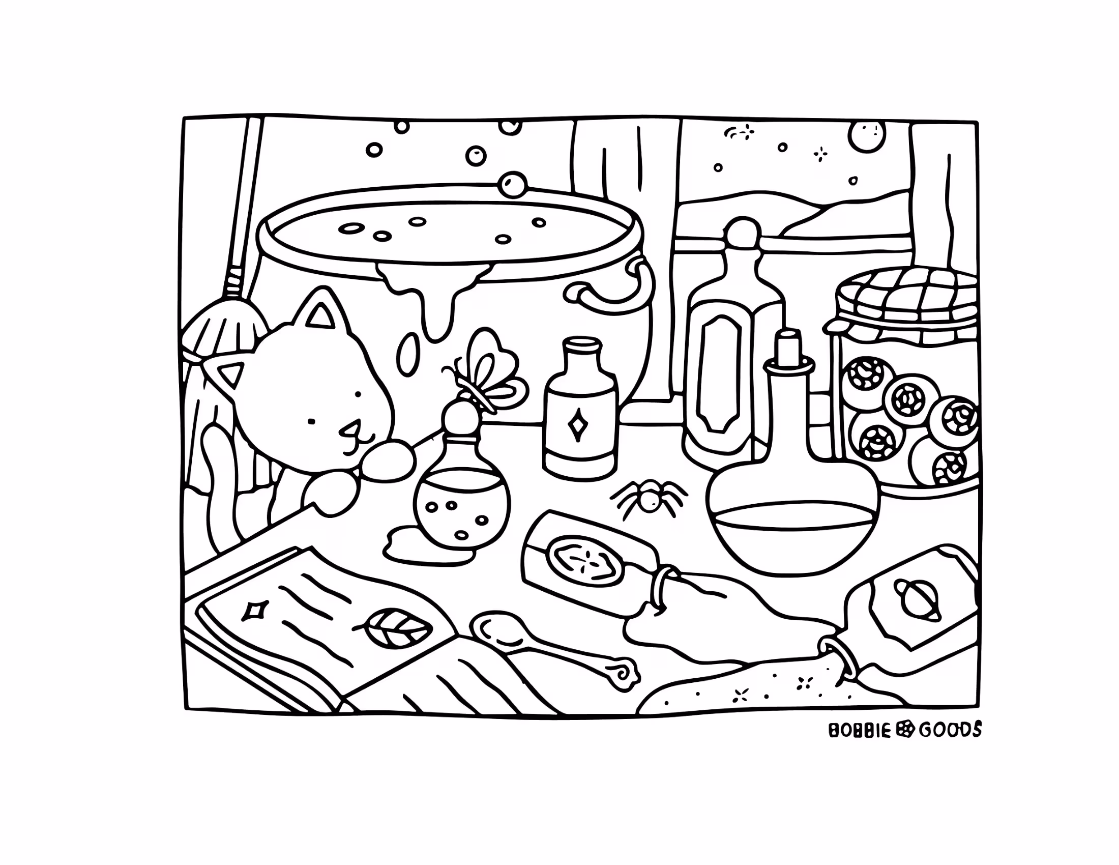 Boobie goods coloring book para colorir — desenho para imprimir