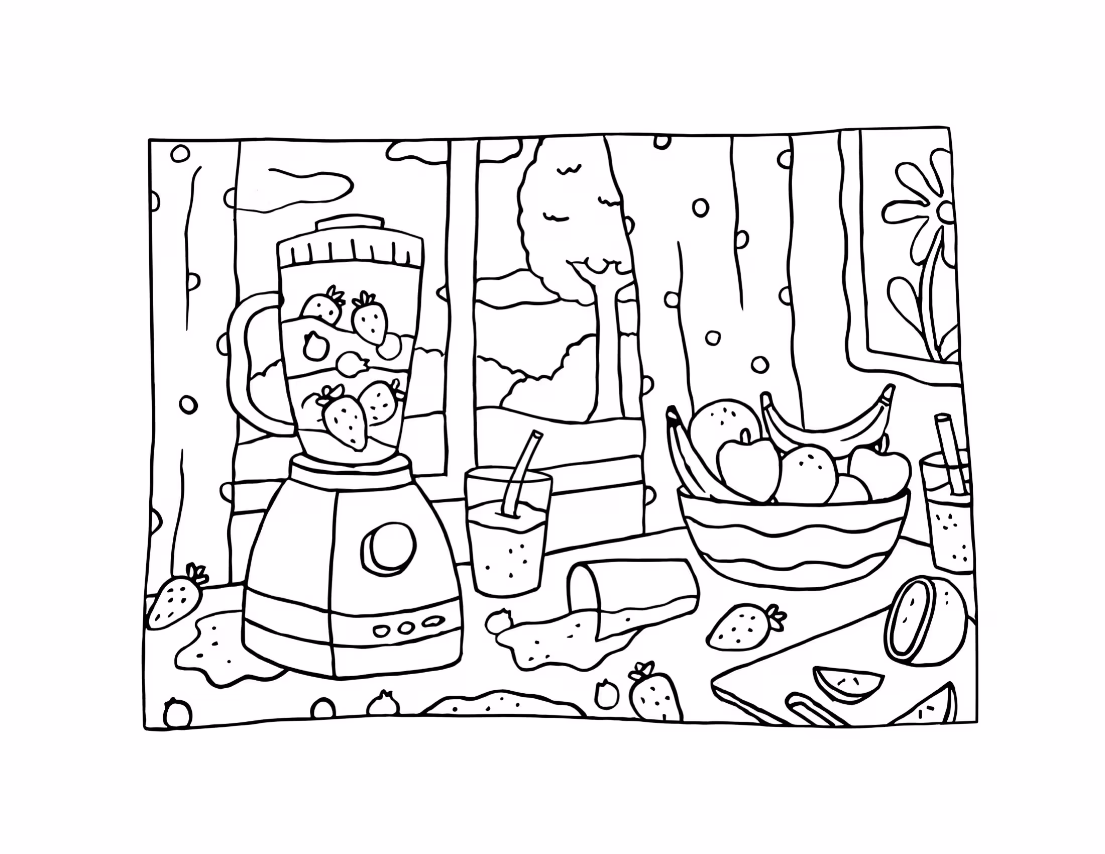 Boobie goods coloring book para colorir — desenho para imprimir