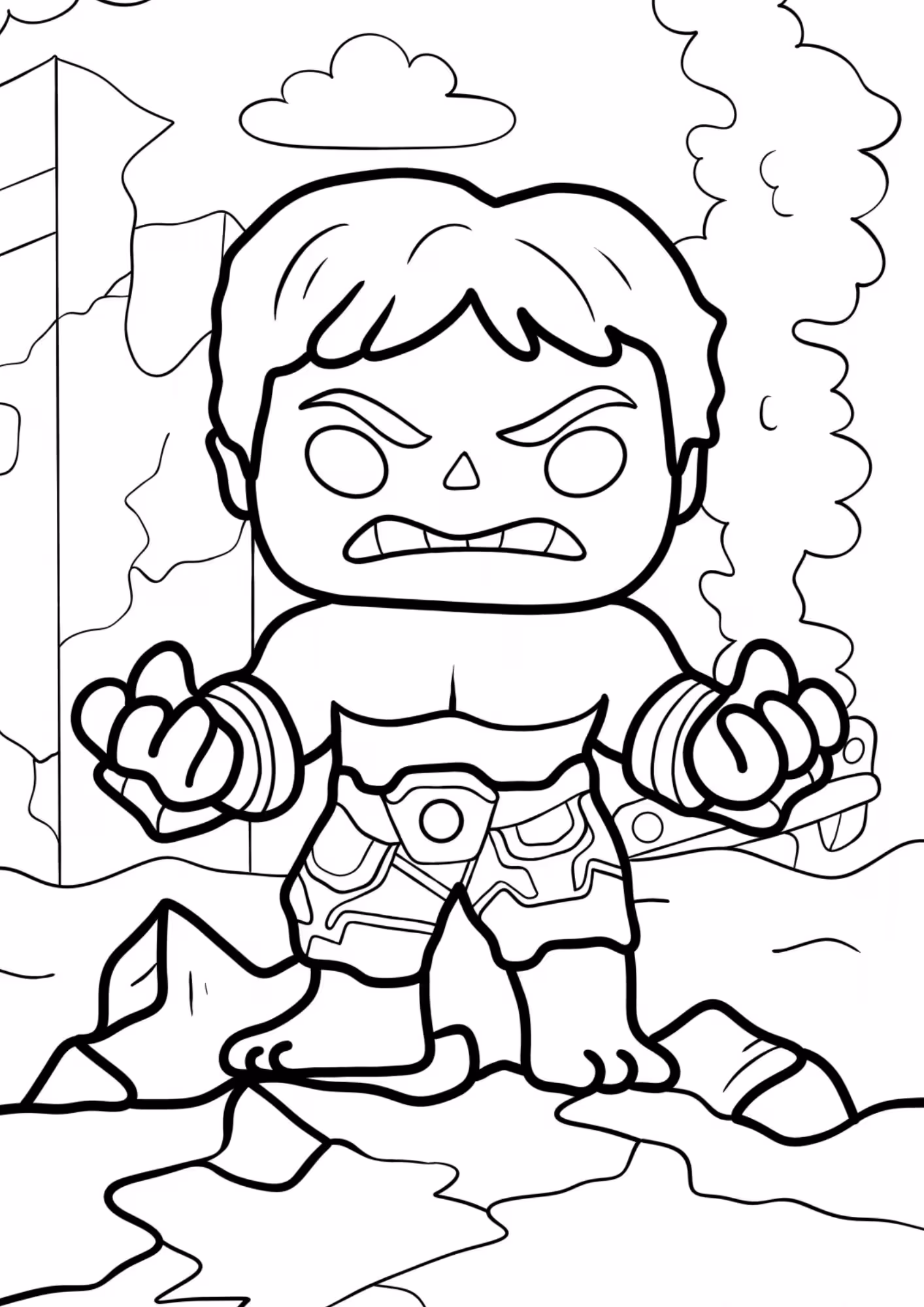 De funko pop e para colorir — desenho para imprimir