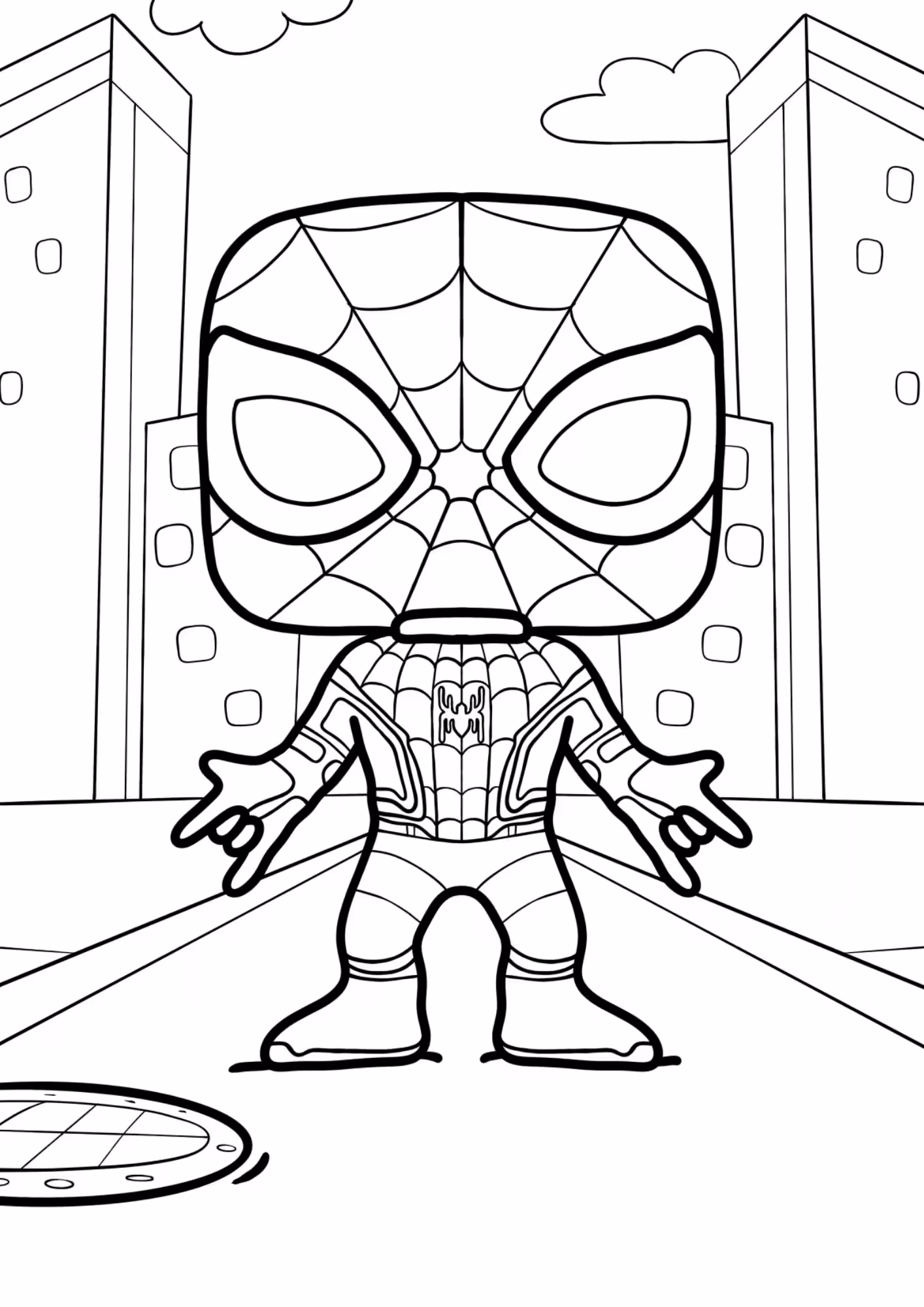 De funko pop e para colorir — desenho para imprimir