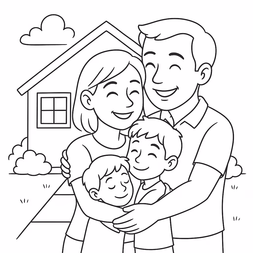 Dia das maes04 pm para colorir — desenho para imprimir