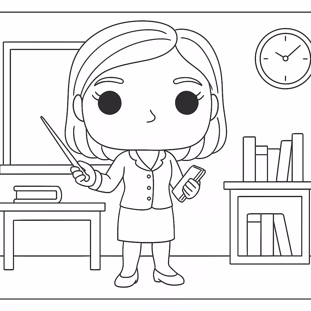 Funko pop e para colorir — desenho para imprimir