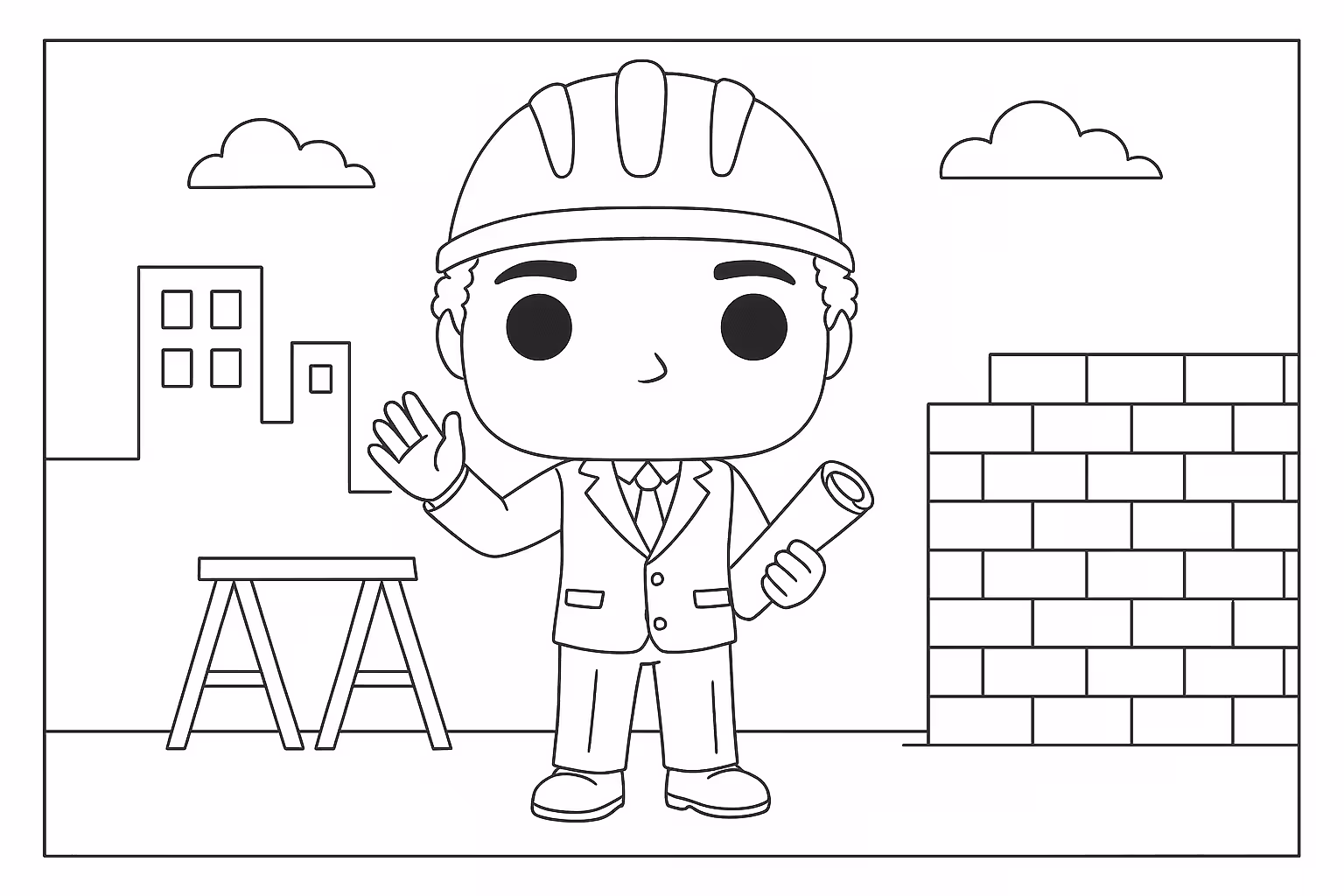 Funko pop e para colorir — desenho para imprimir