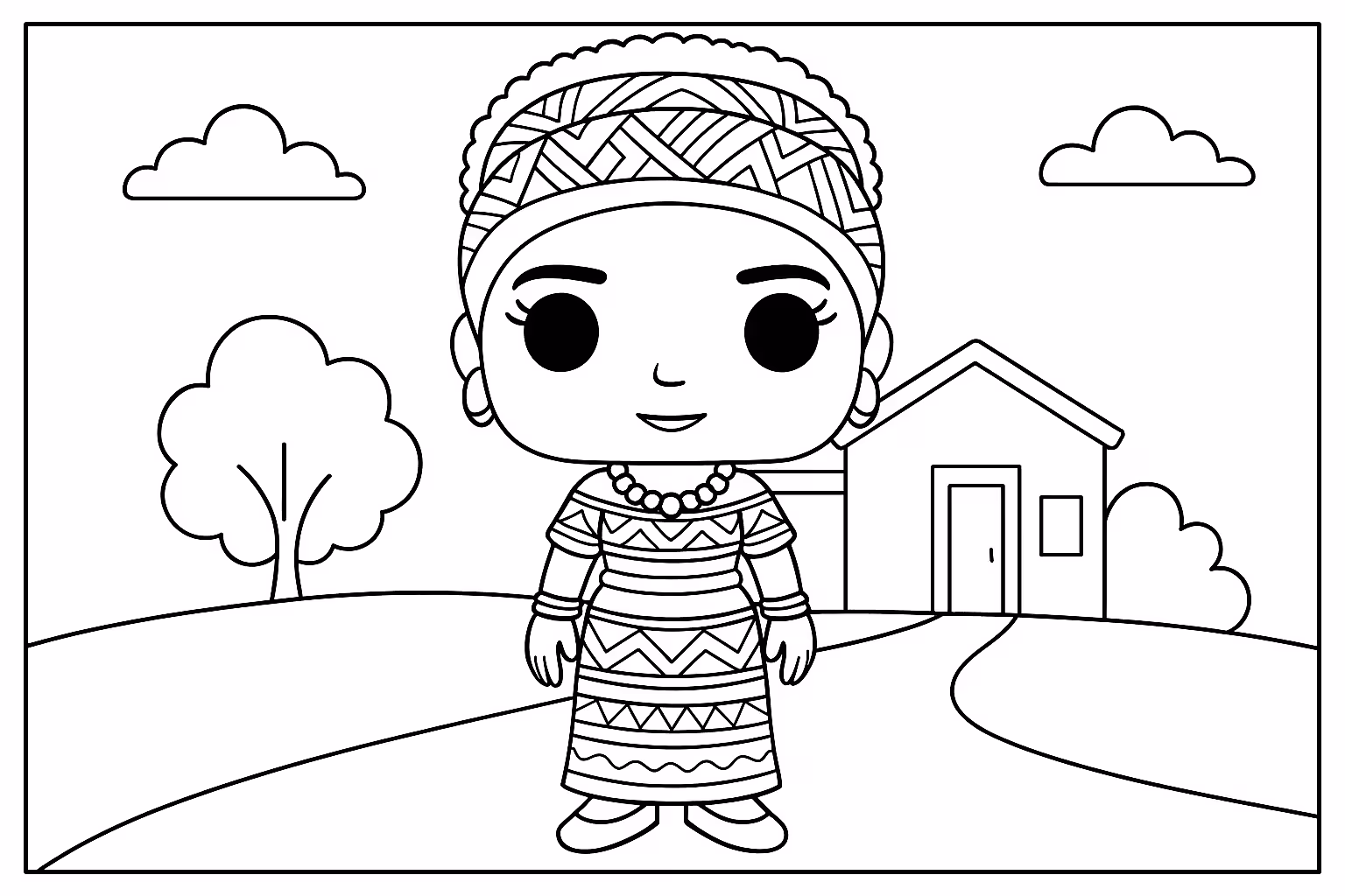 Funko pop e para colorir — desenho para imprimir