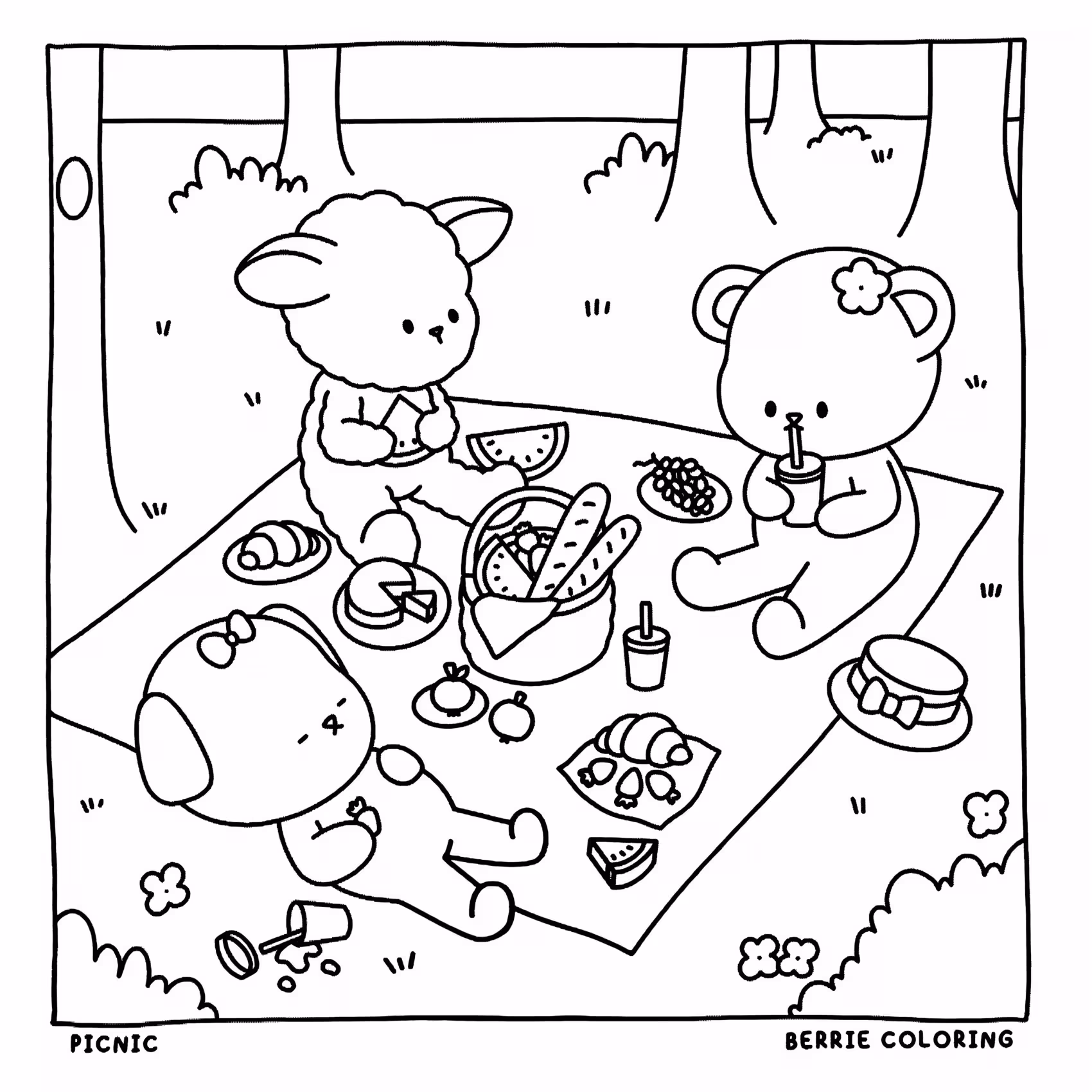 Berrie coloring book volumen para colorir — desenho para imprimir
