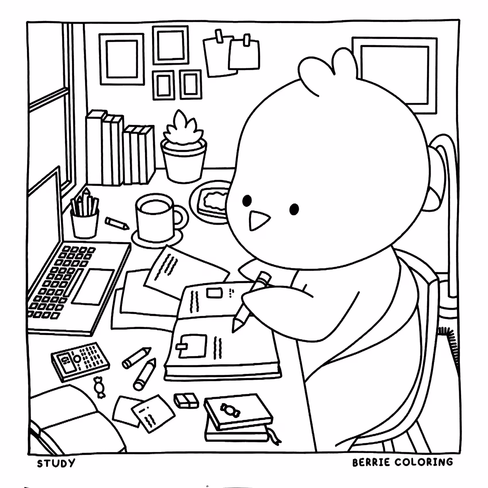 Berrie coloring book volumen para colorir — desenho para imprimir