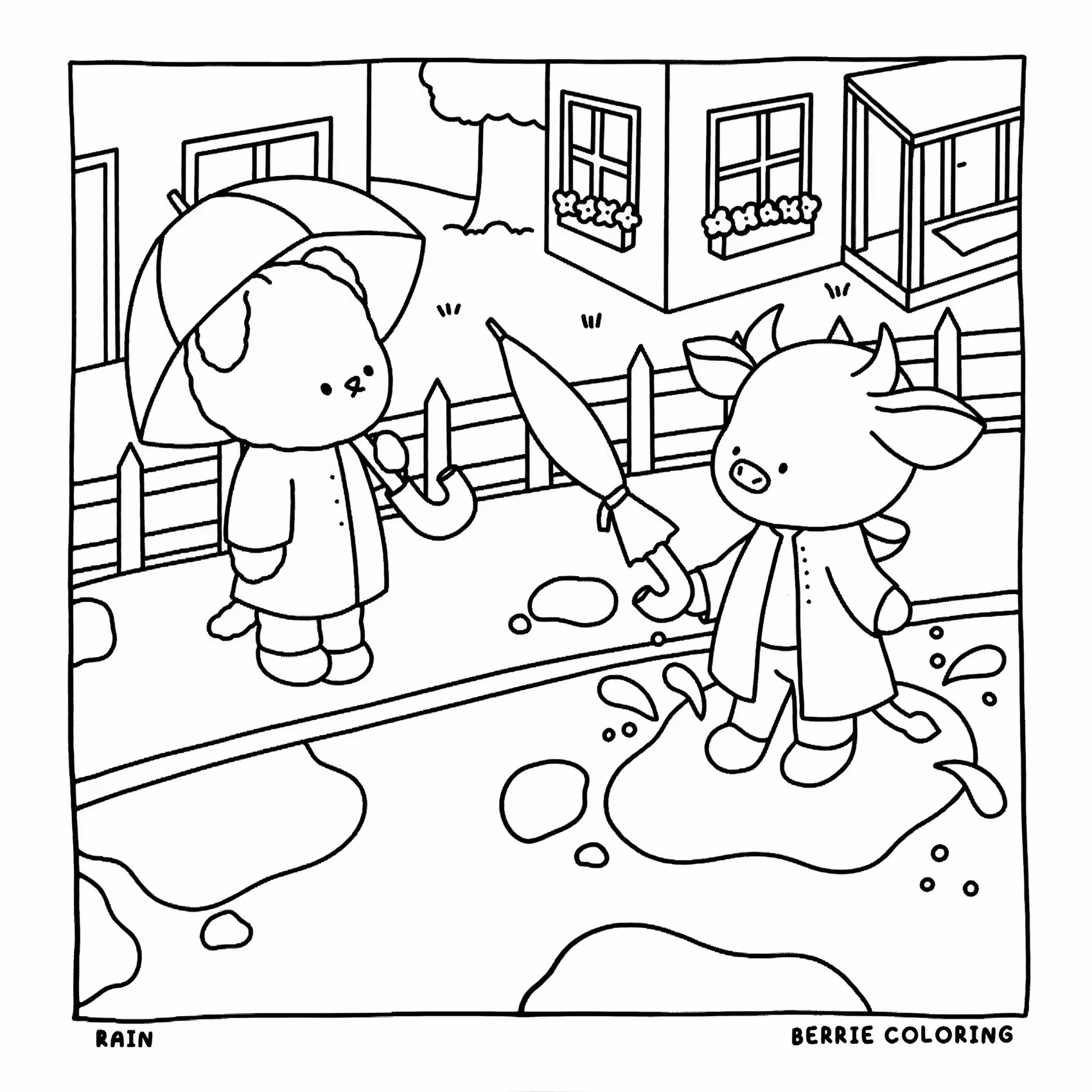 Berrie coloring book volumen para colorir — desenho para imprimir