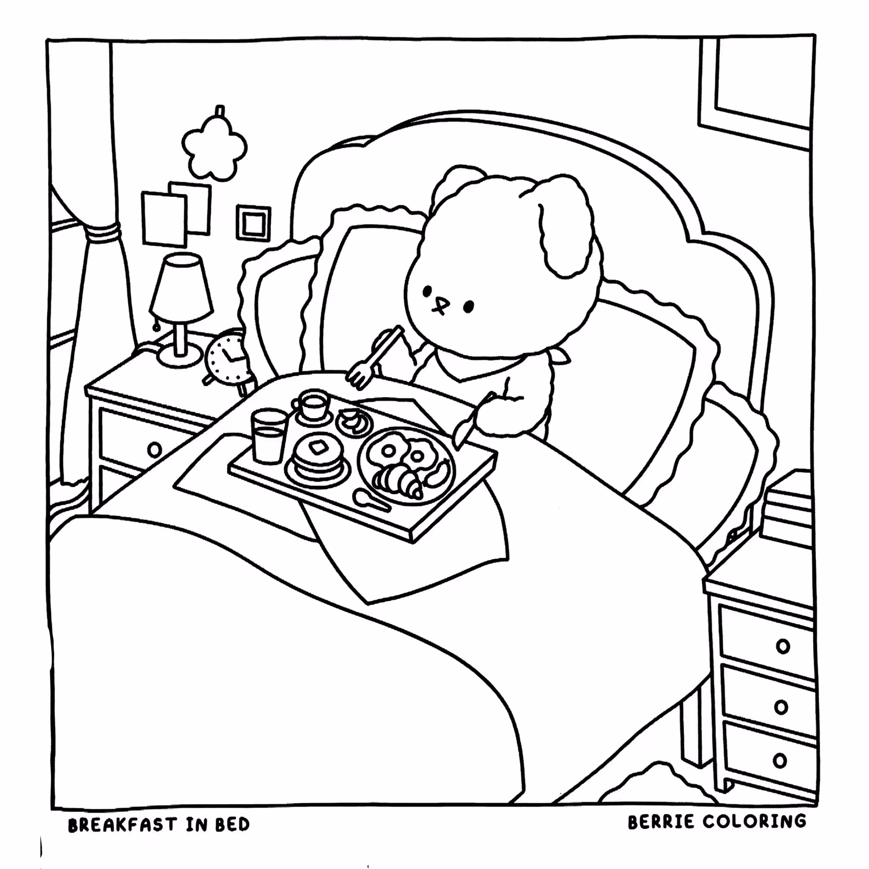 Berrie coloring book volumen para colorir — desenho para imprimir