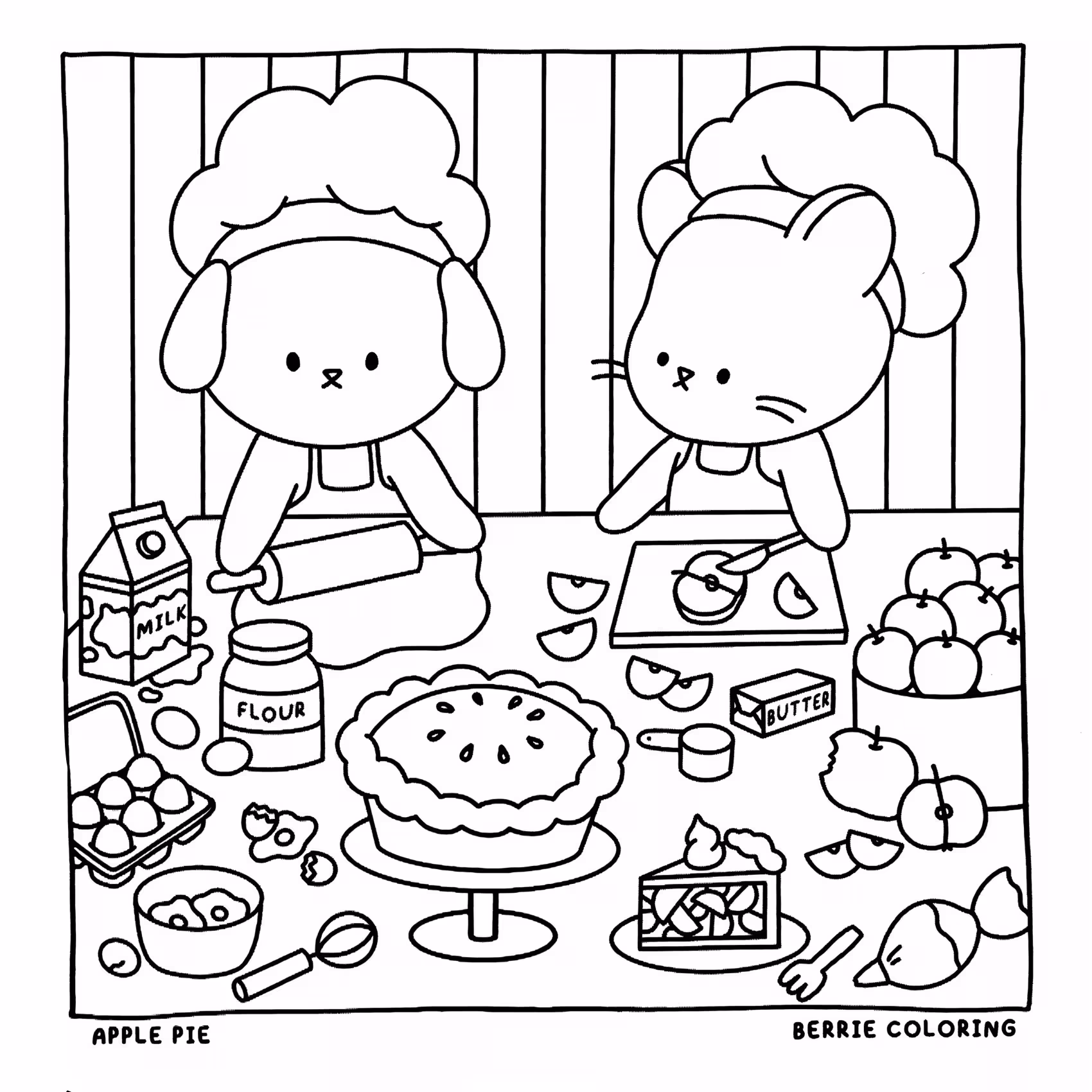 Berrie coloring book volumen para colorir — desenho para imprimir