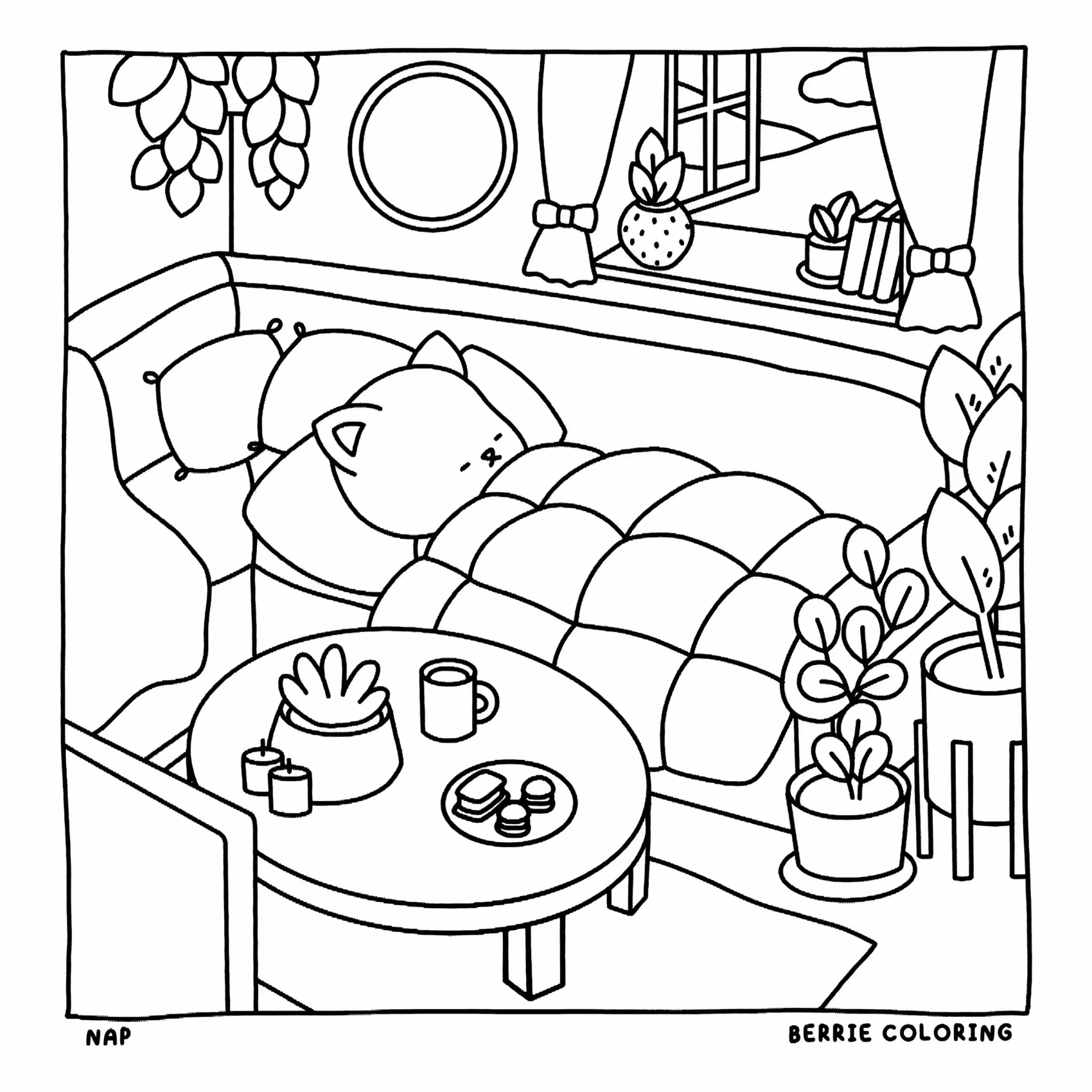 Berrie coloring book volumen para colorir — desenho para imprimir