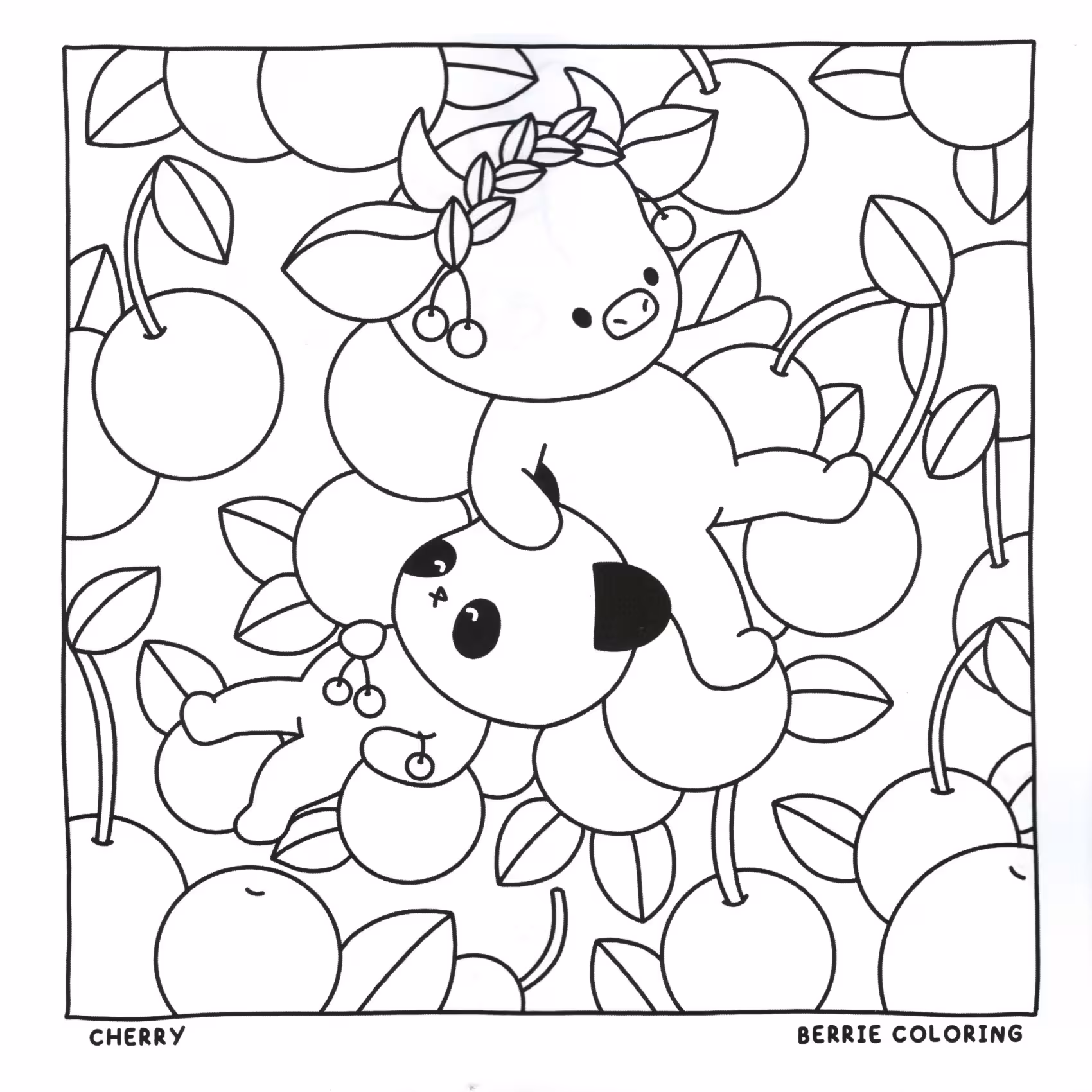 Berrie coloring book volumen para colorir — desenho para imprimir