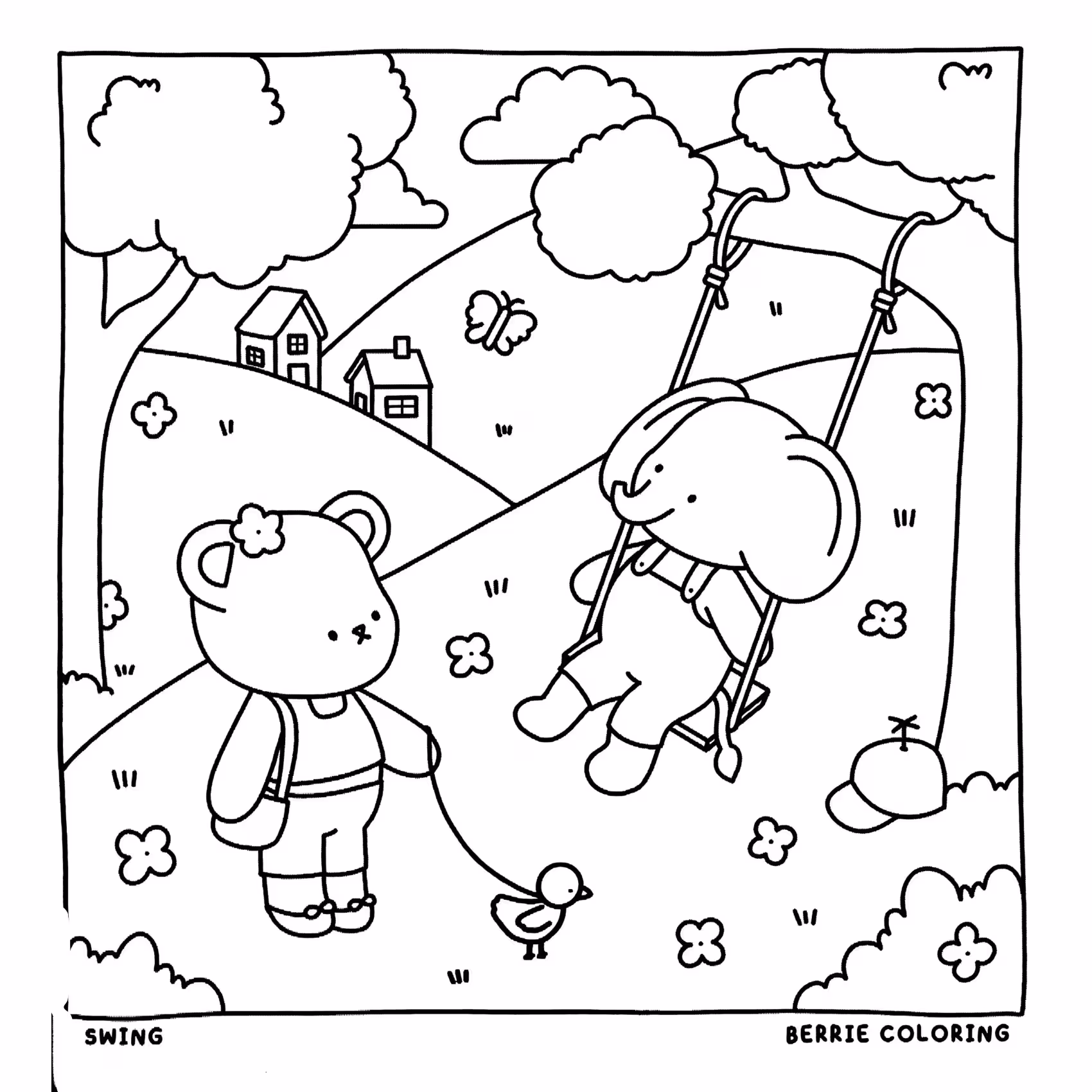 Berrie coloring book volumen para colorir — desenho para imprimir