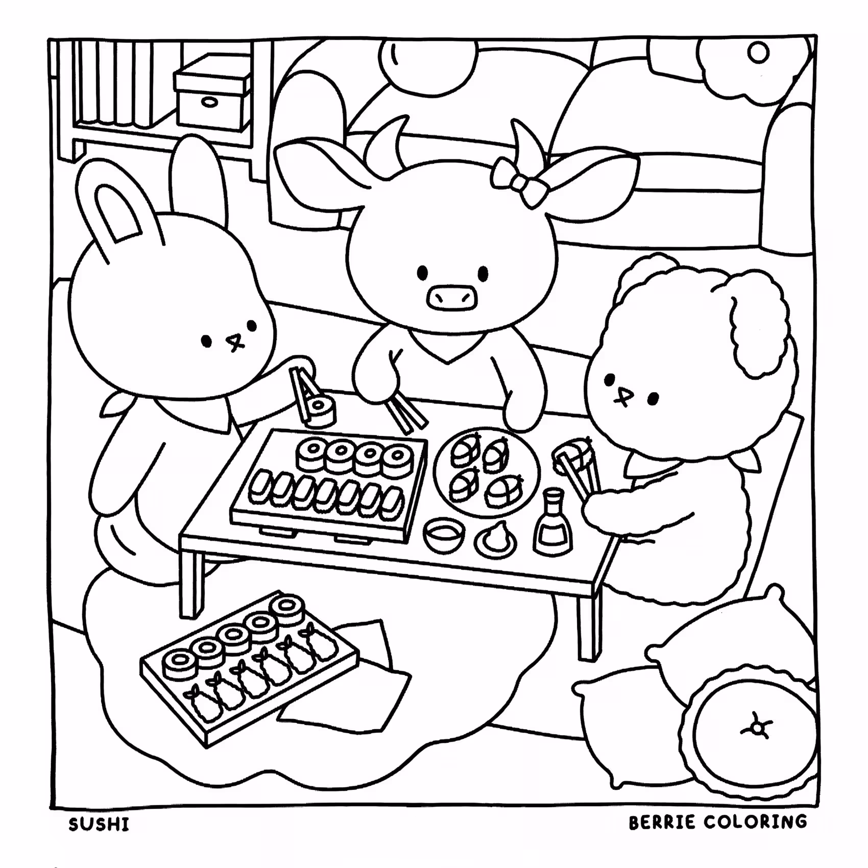 Berrie coloring book volumen para colorir — desenho para imprimir