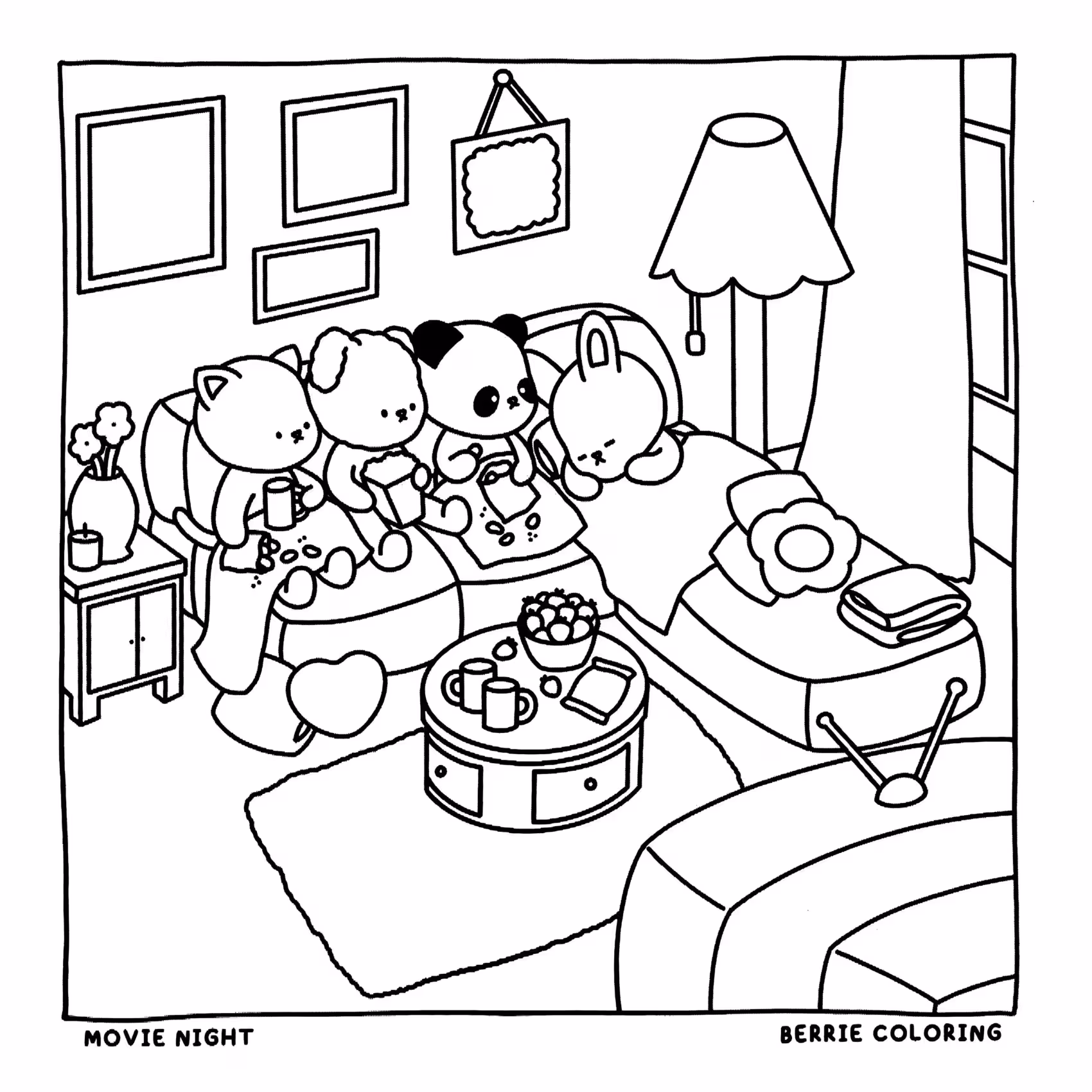 Berrie coloring book volumen para colorir — desenho para imprimir