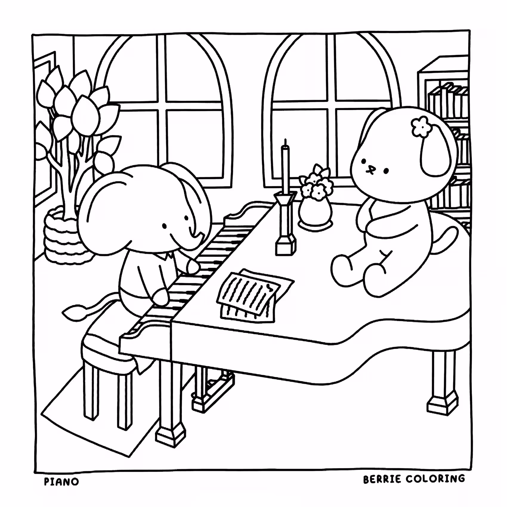 Berrie coloring book volumen para colorir — desenho para imprimir