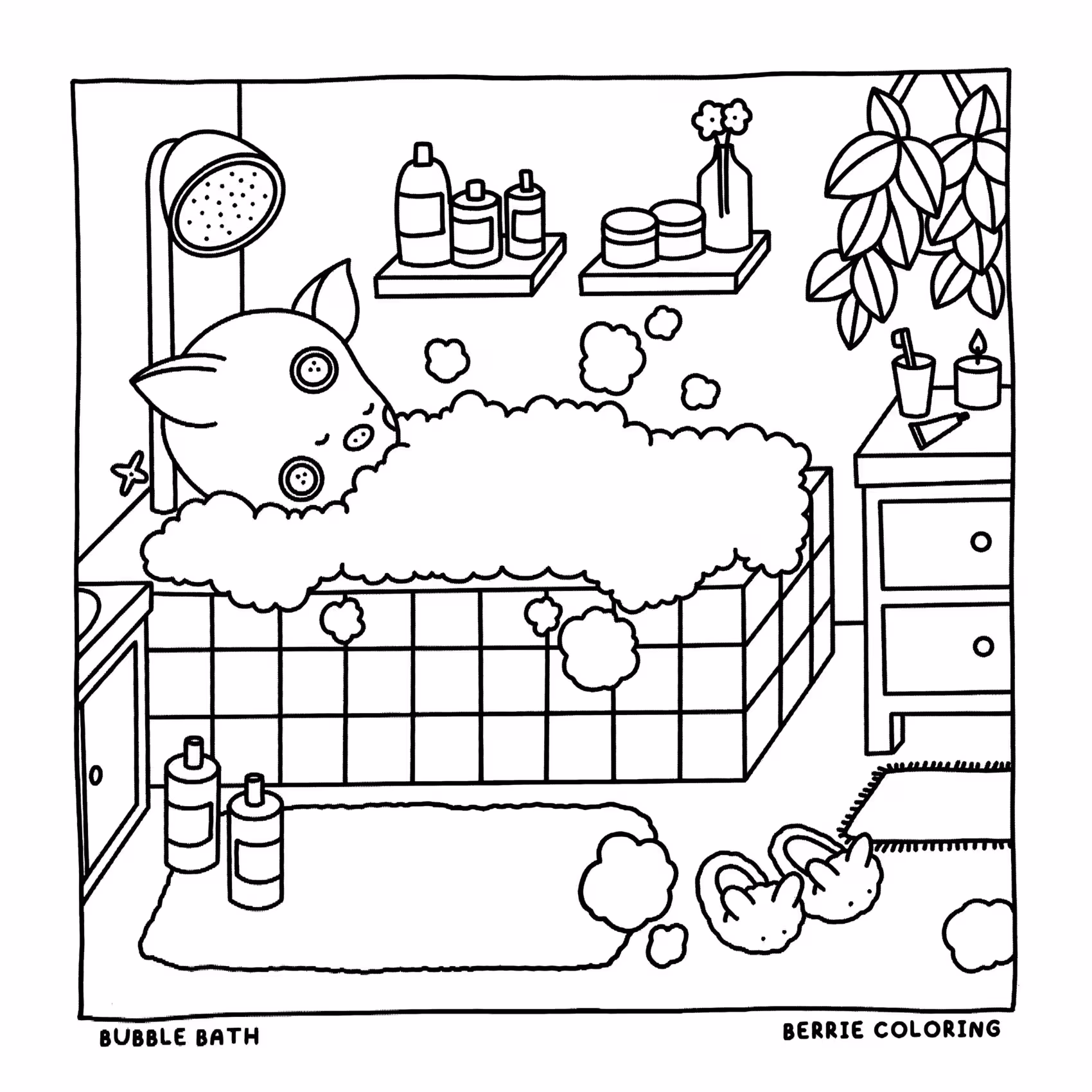 Berrie coloring book volumen para colorir — desenho para imprimir