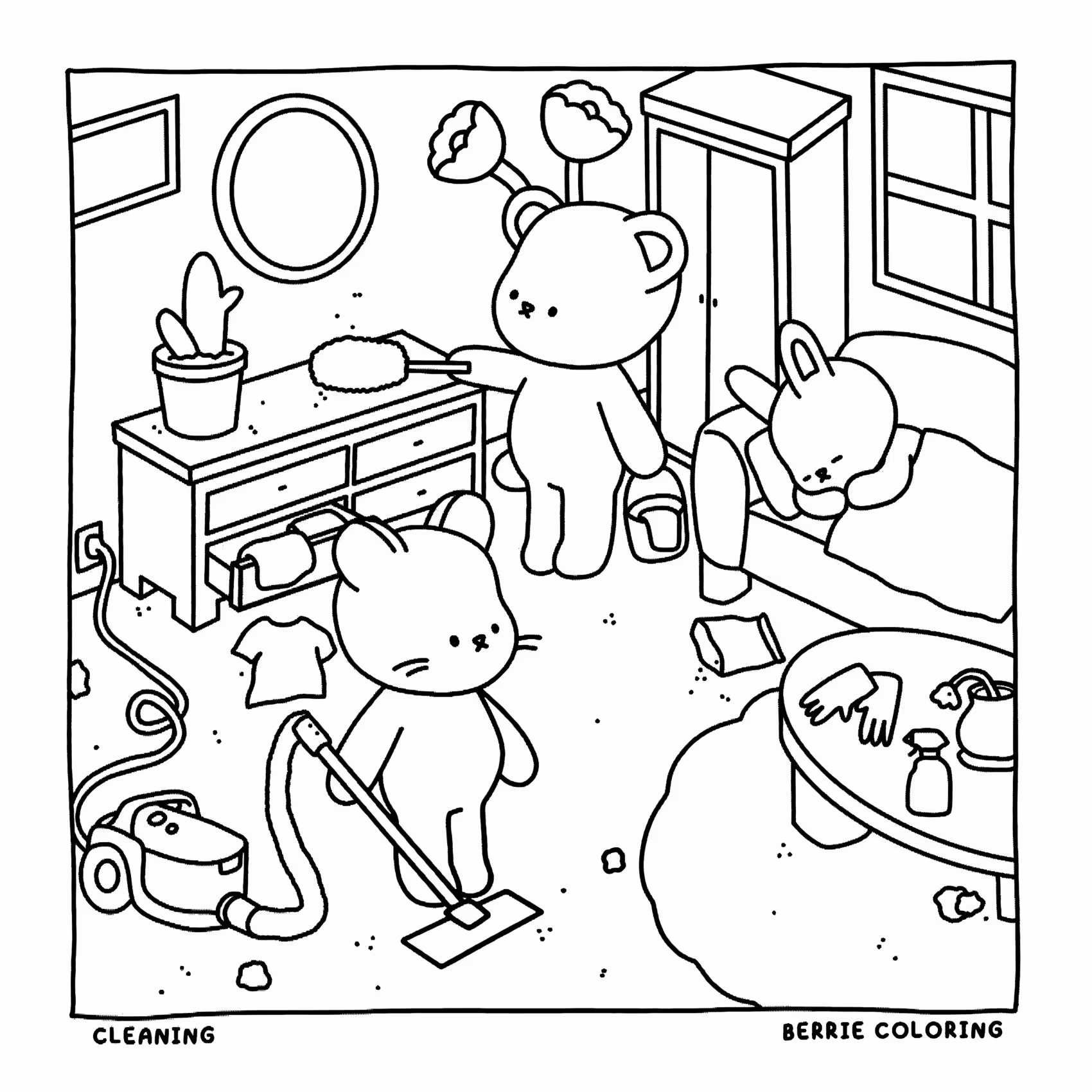 Berrie coloring book volumen para colorir — desenho para imprimir