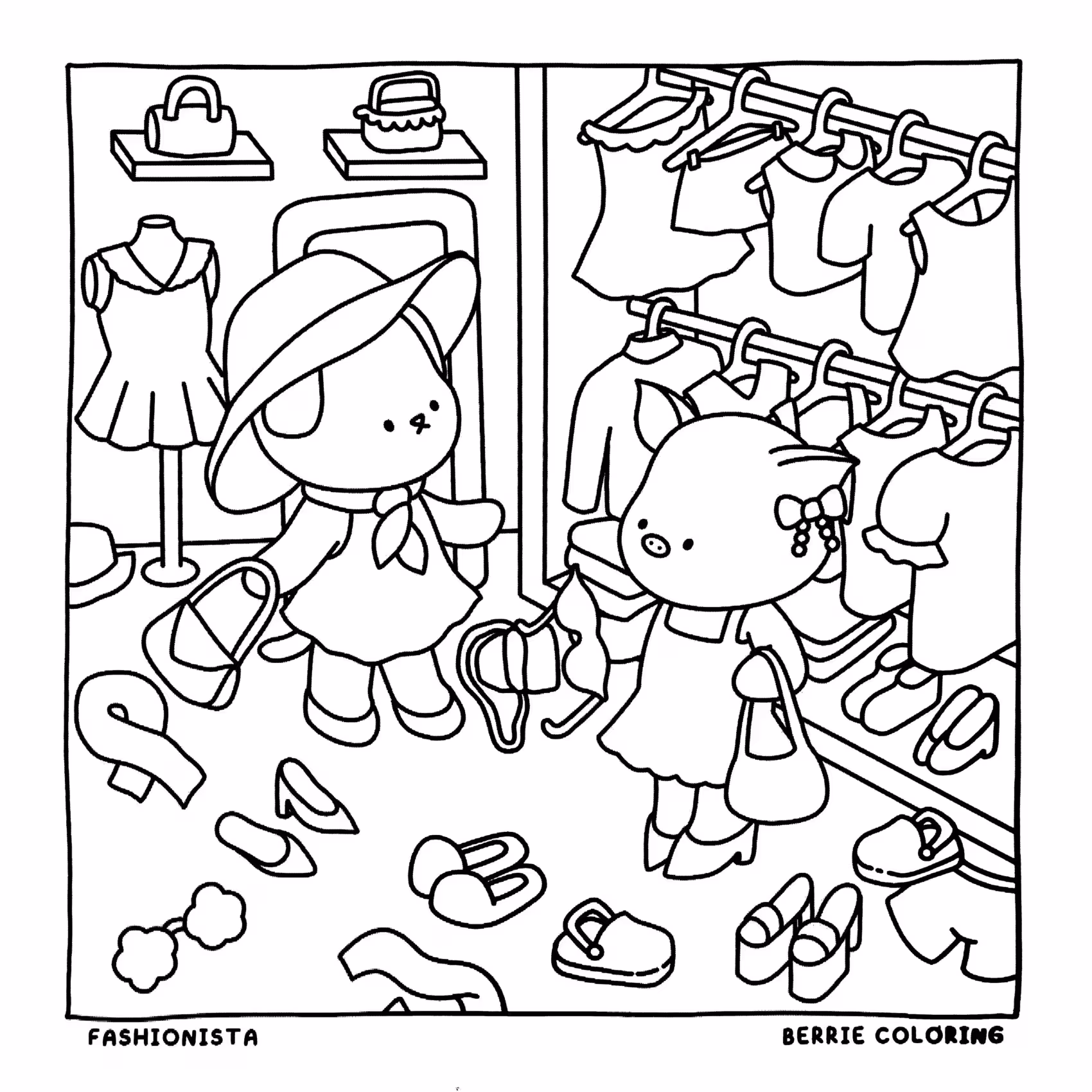 Berrie coloring book volumen para colorir — desenho para imprimir