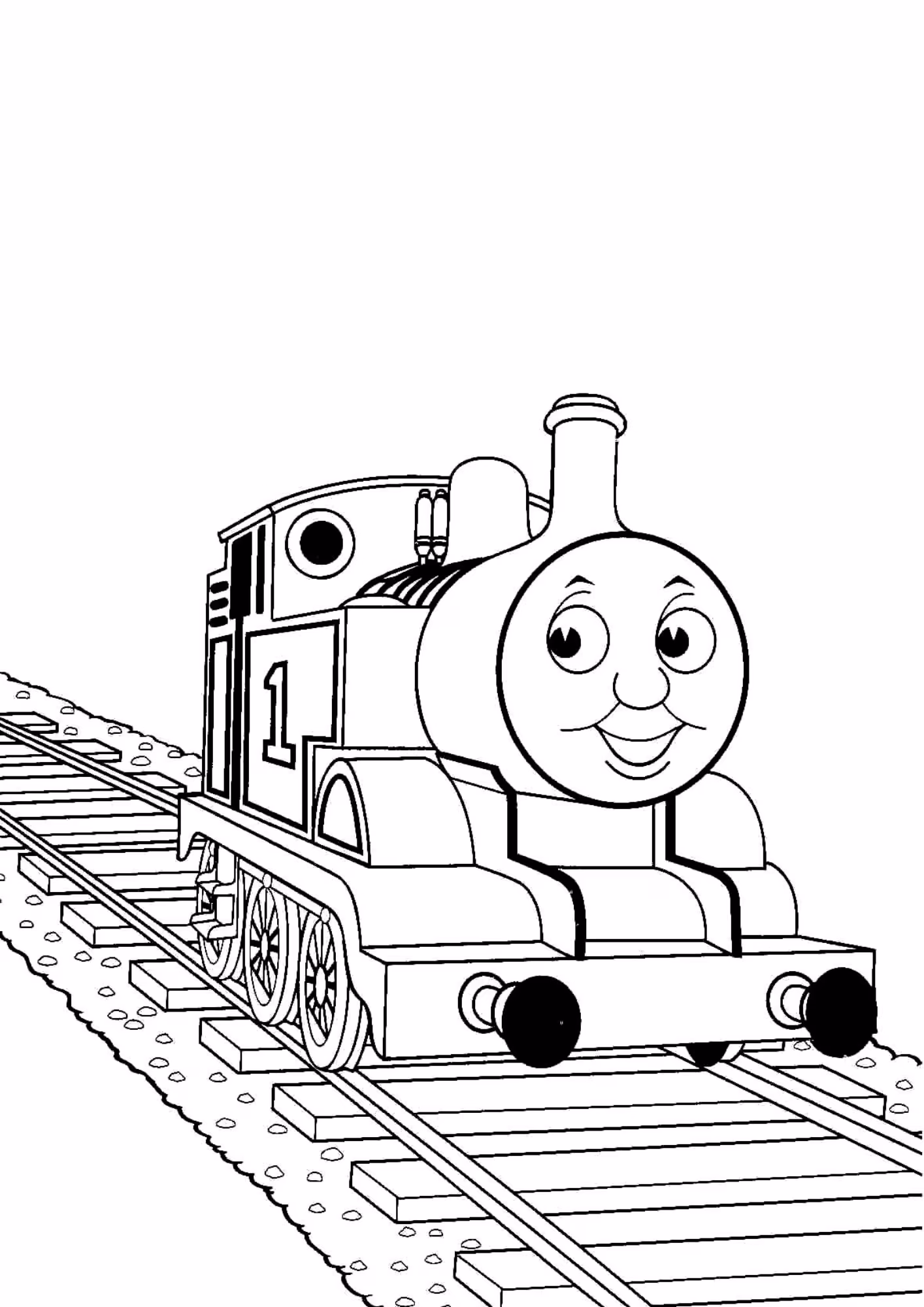 Bob o trem e para colorir — desenho para imprimir