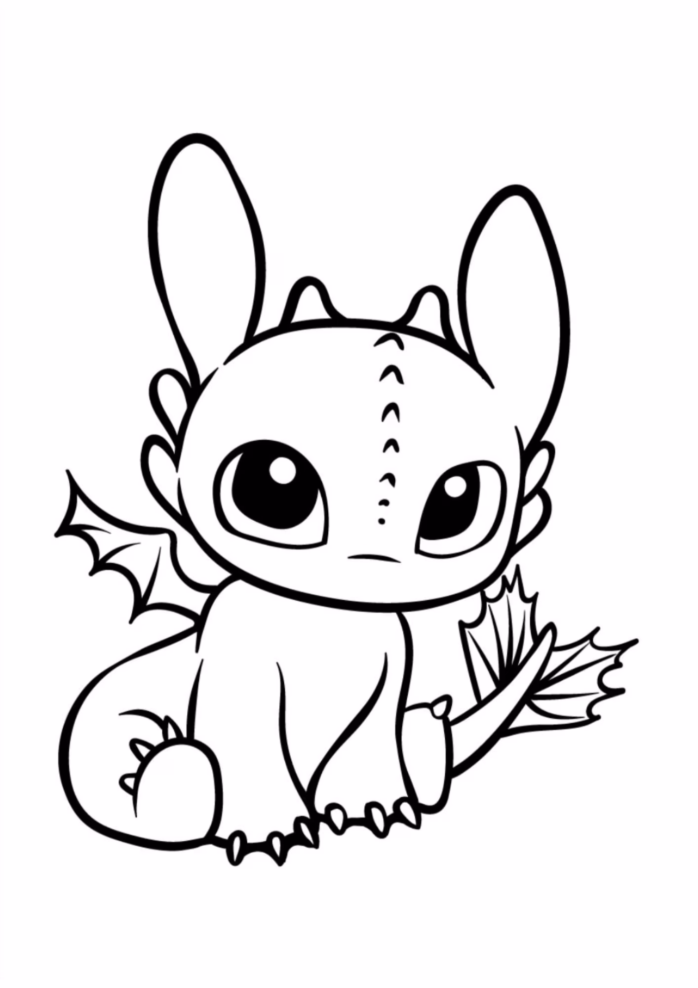 Como treinar seu dragao e para colorir — desenho para imprimir