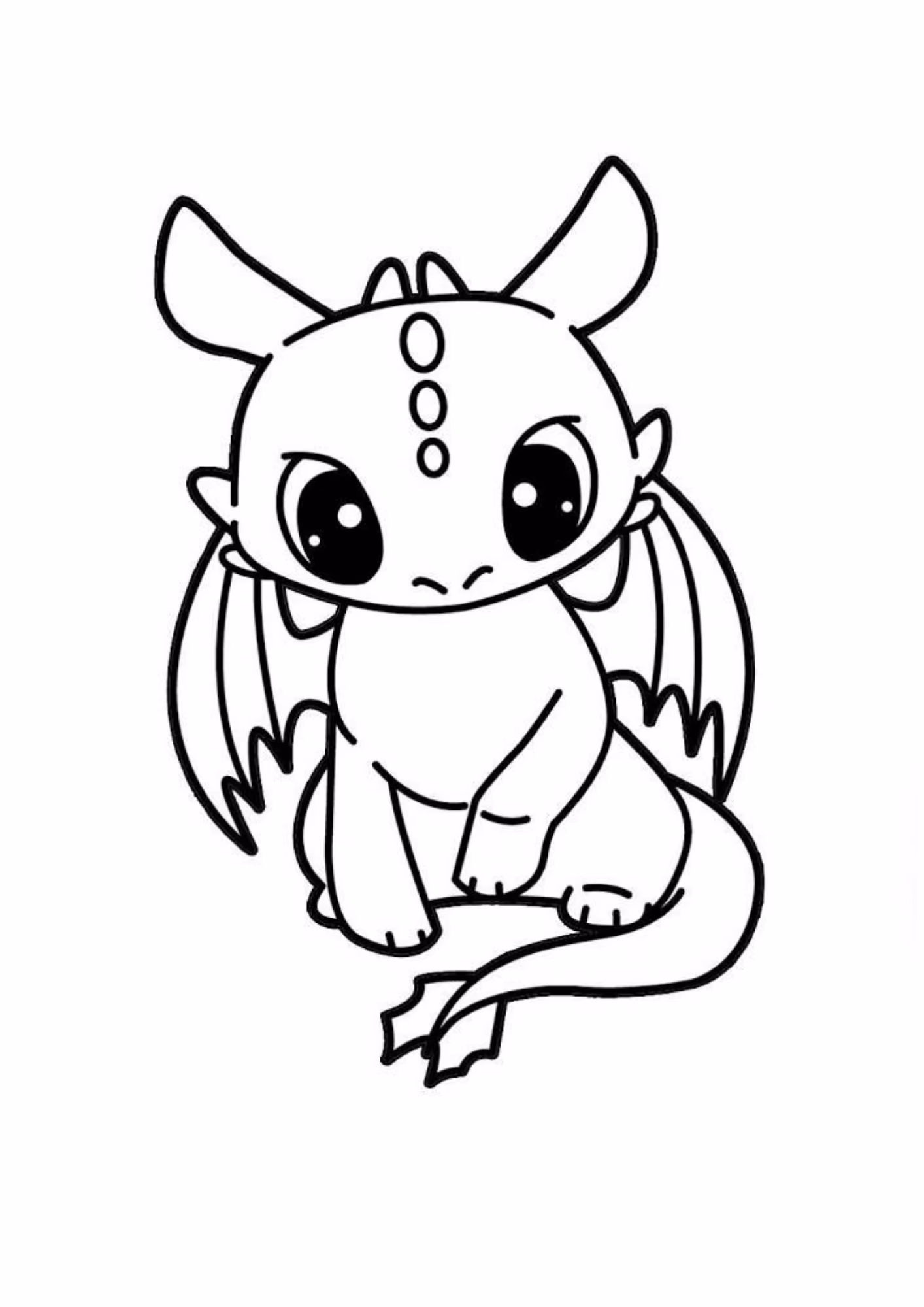 Como treinar seu dragao e para colorir — desenho para imprimir