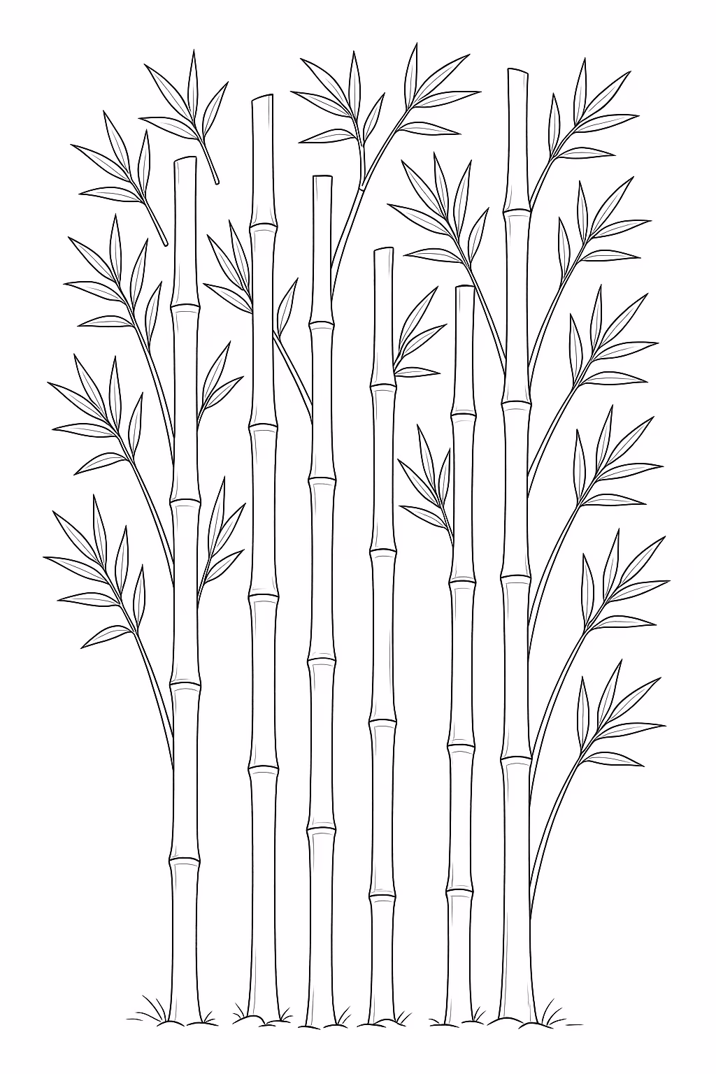 Arvore para colorir — desenho para imprimir