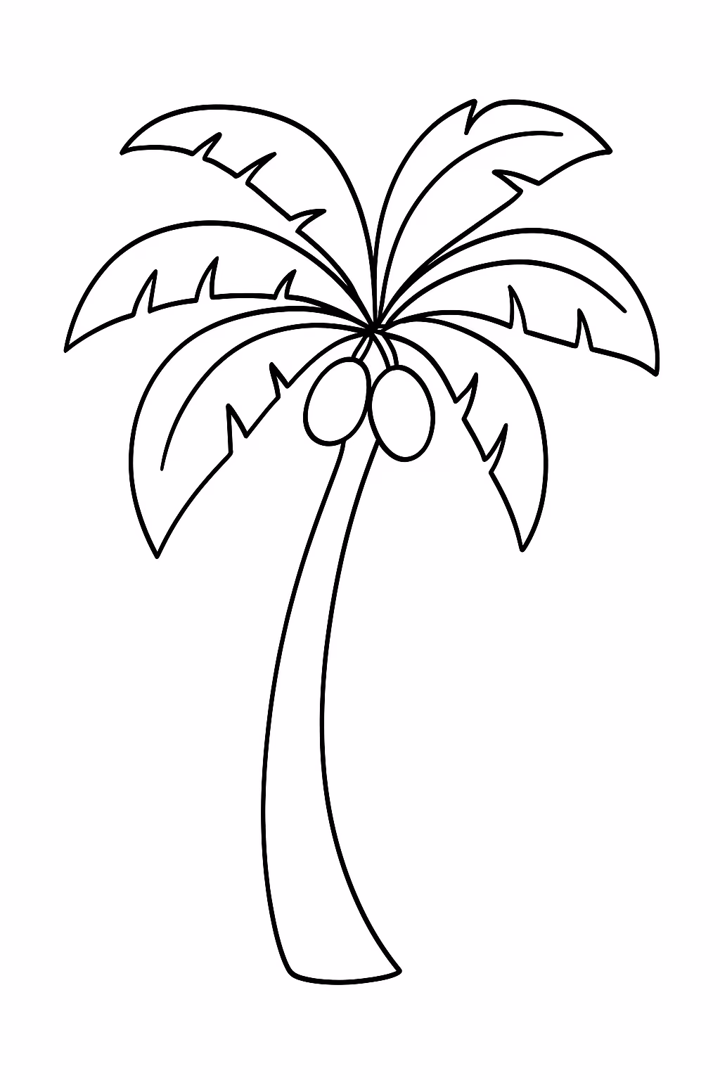 Arvore para colorir — desenho para imprimir